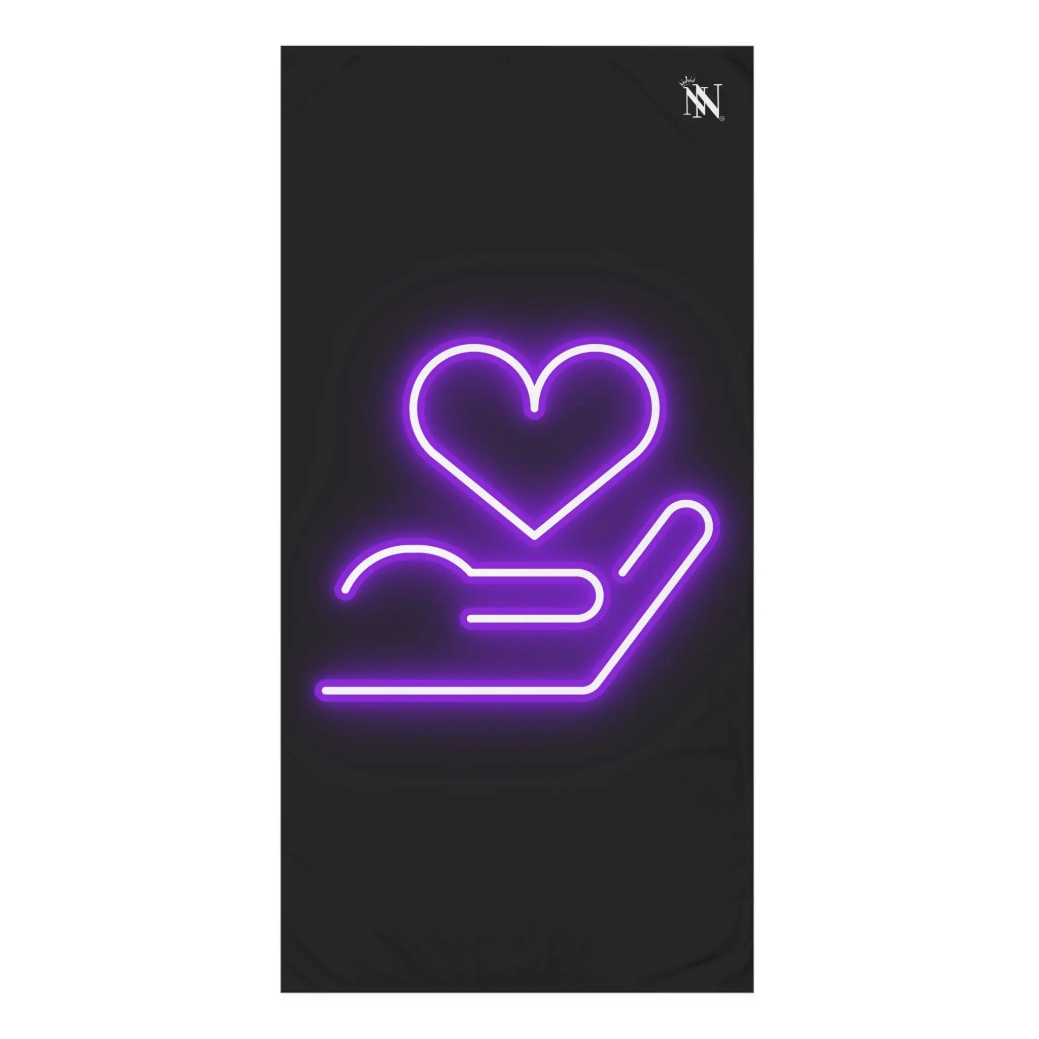 My Purple Heart in Your Hand | Mix & Match XL Fun-Flirty Loversβ Towels