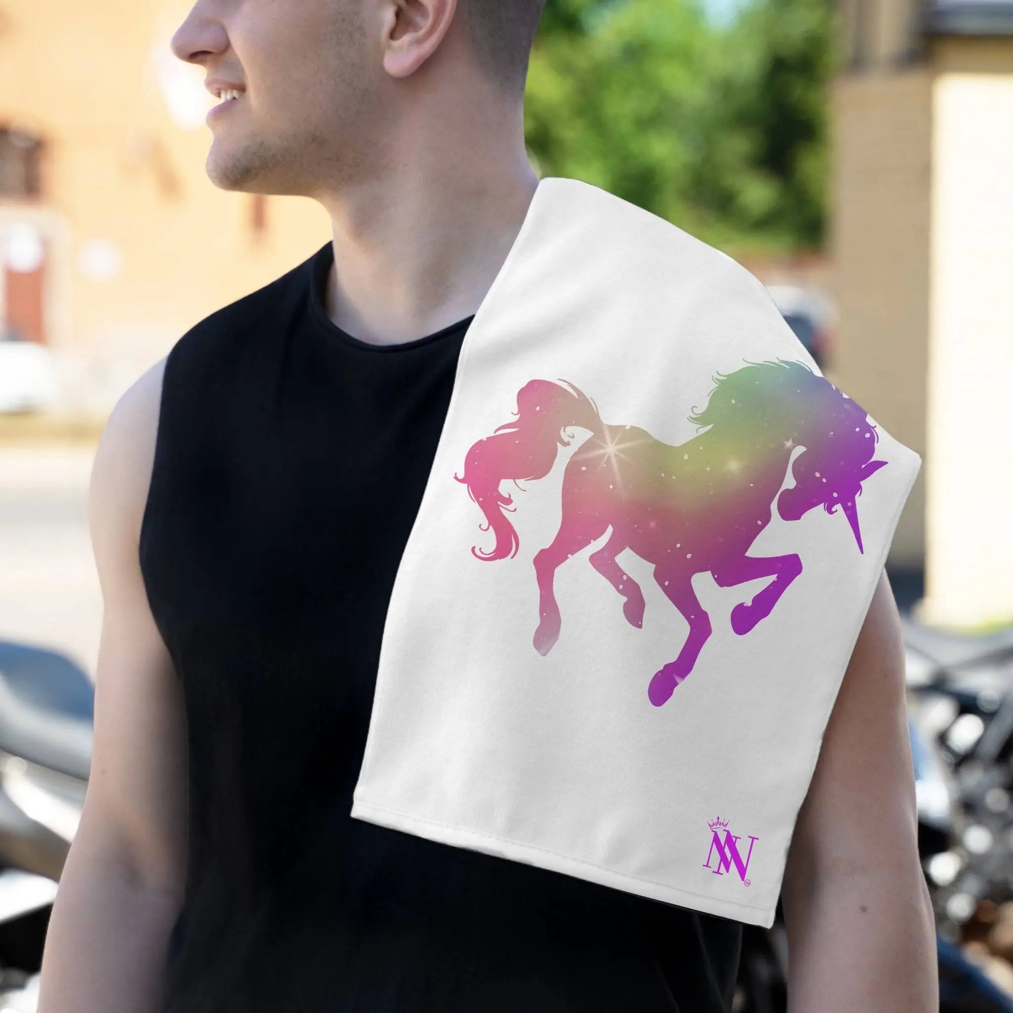 Mystical Unicorn White | Mix & Match Soft Fun-Flirty Lovers’ Towels