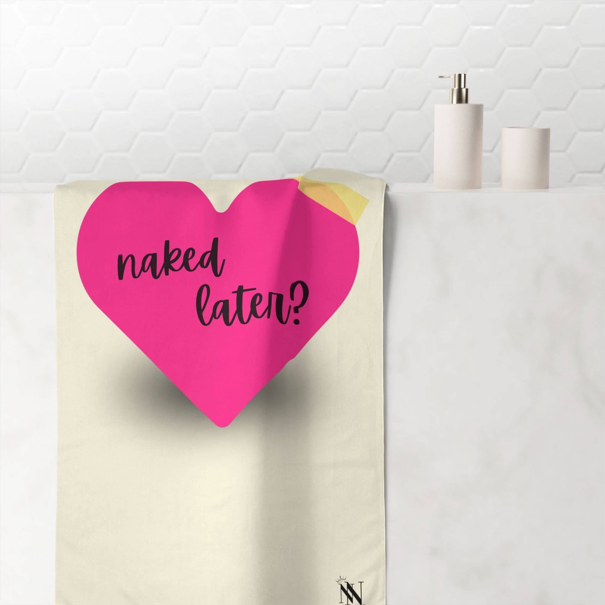 Naked Later? | Mix & Match Naughty XL Fun-Flirty Lovers’ Towels