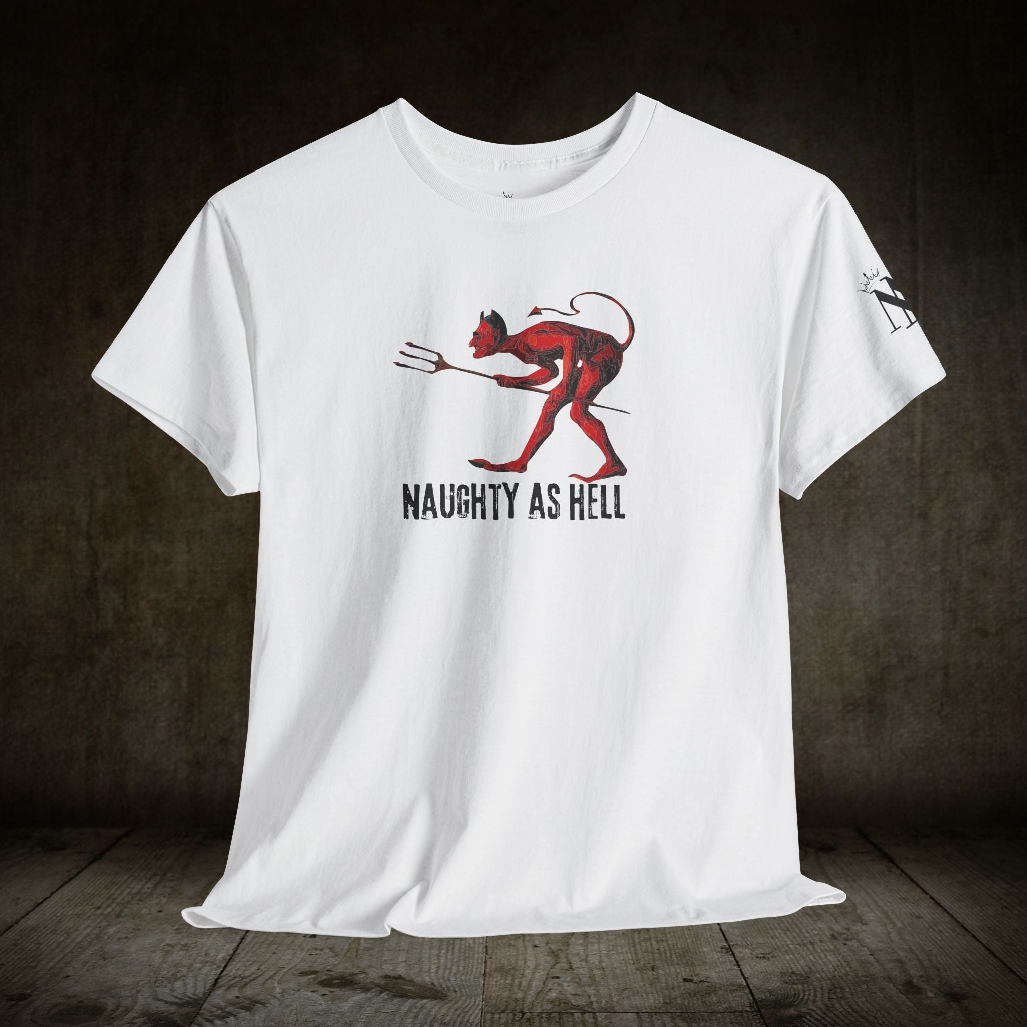 Naughty As Hell | Mix & Match 100% Cotton Unisex Fun-Flirty Lovers’ Tees