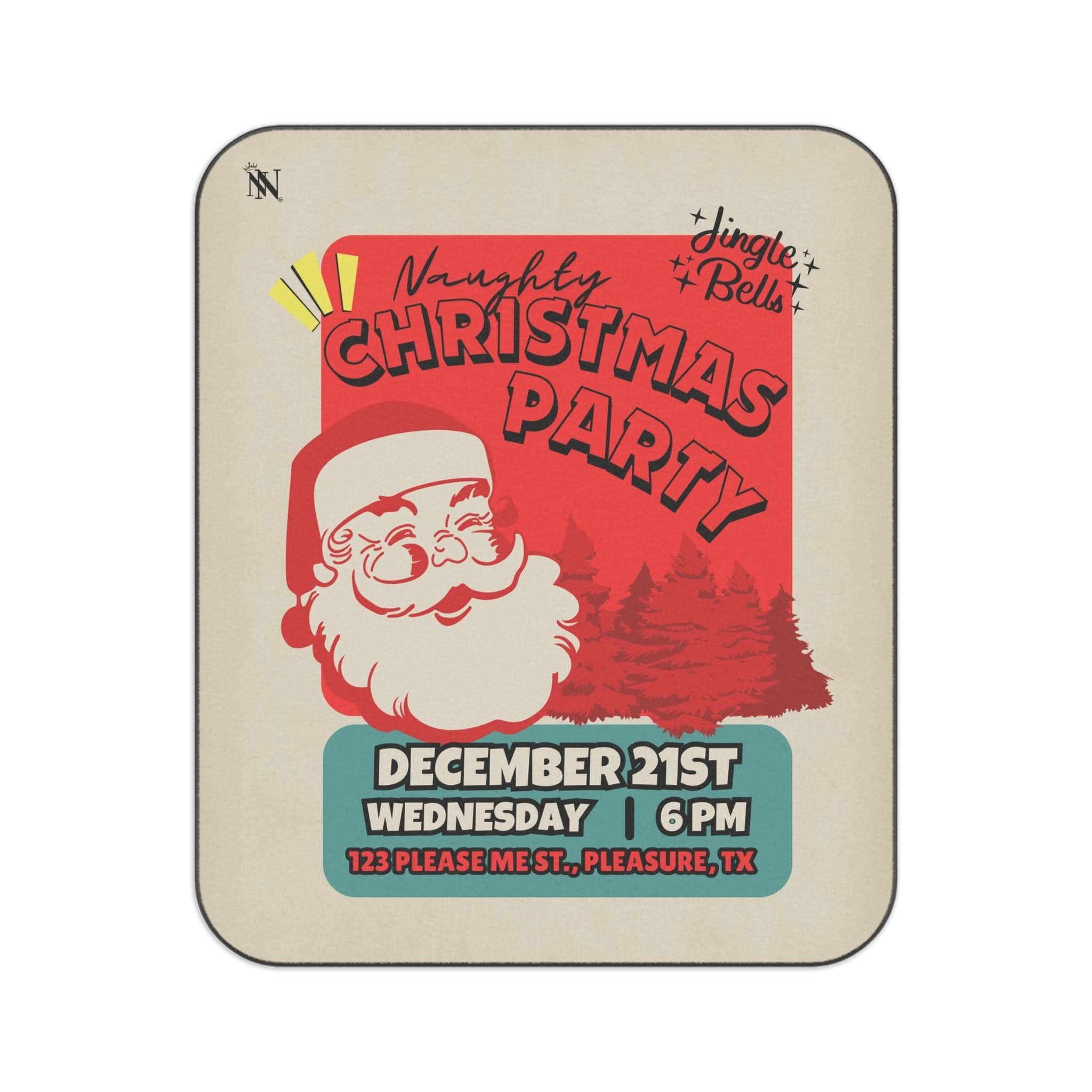 Naughty Christmas Party | Mix Match Fun-Flirty Lovers’ Water-Resistant Blankets