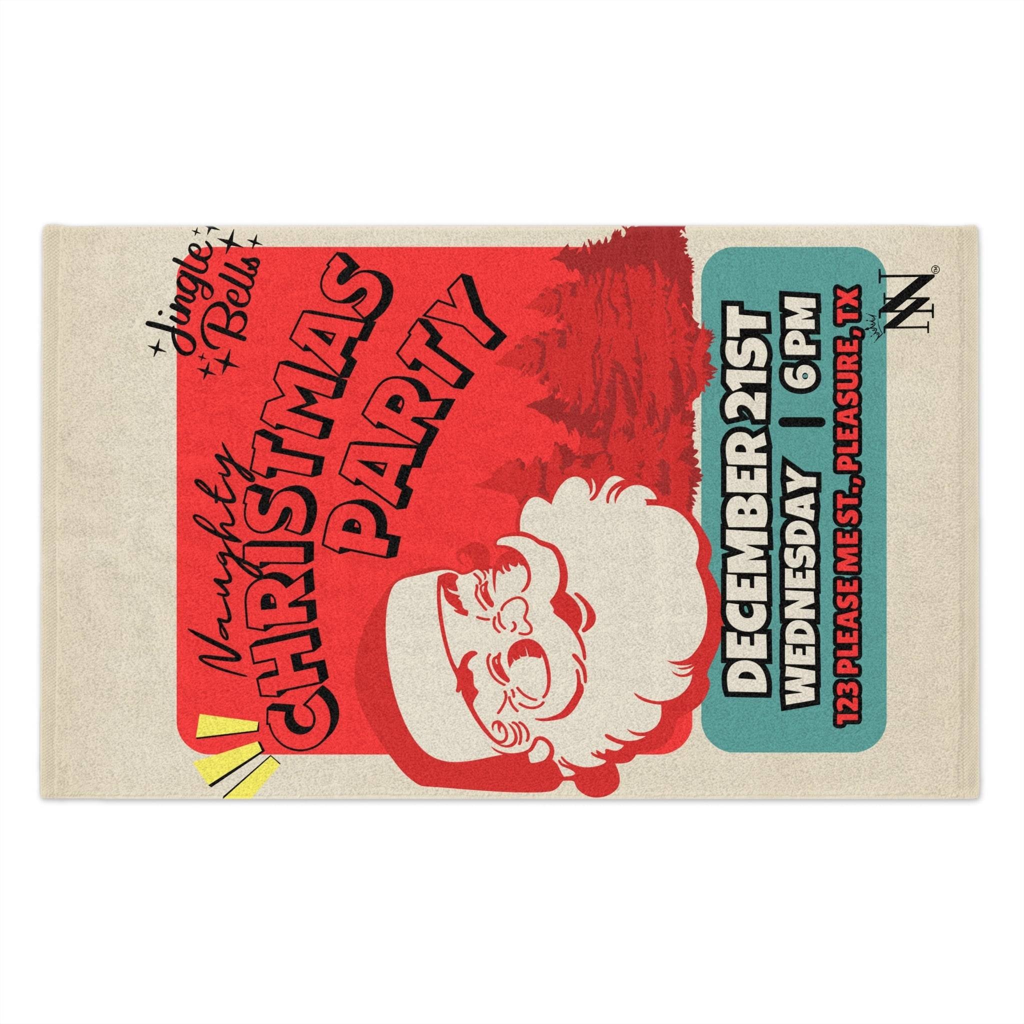 Naughty Christmas Party | Mix & Match Soft Fun-Flirty Lovers’ Towels