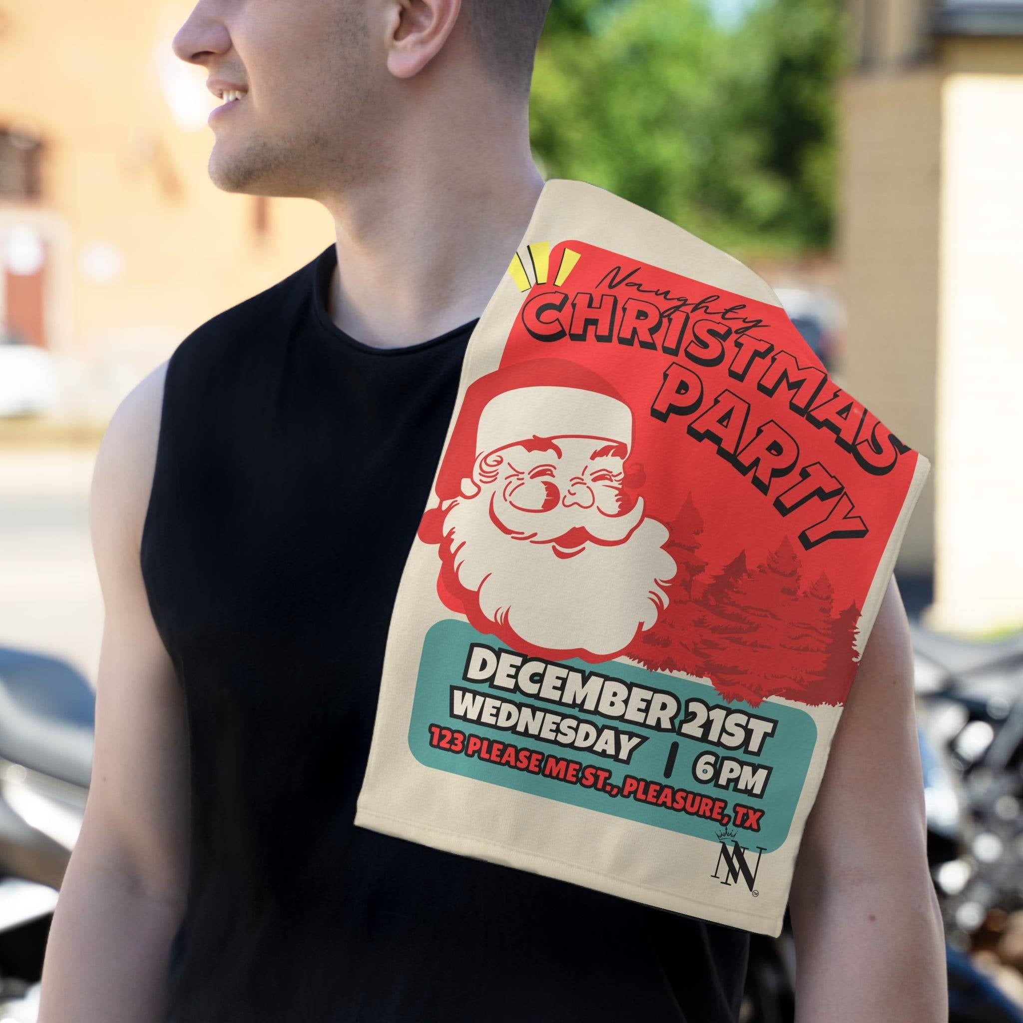 Naughty Christmas Party | Mix & Match Soft Fun-Flirty Lovers’ Towels