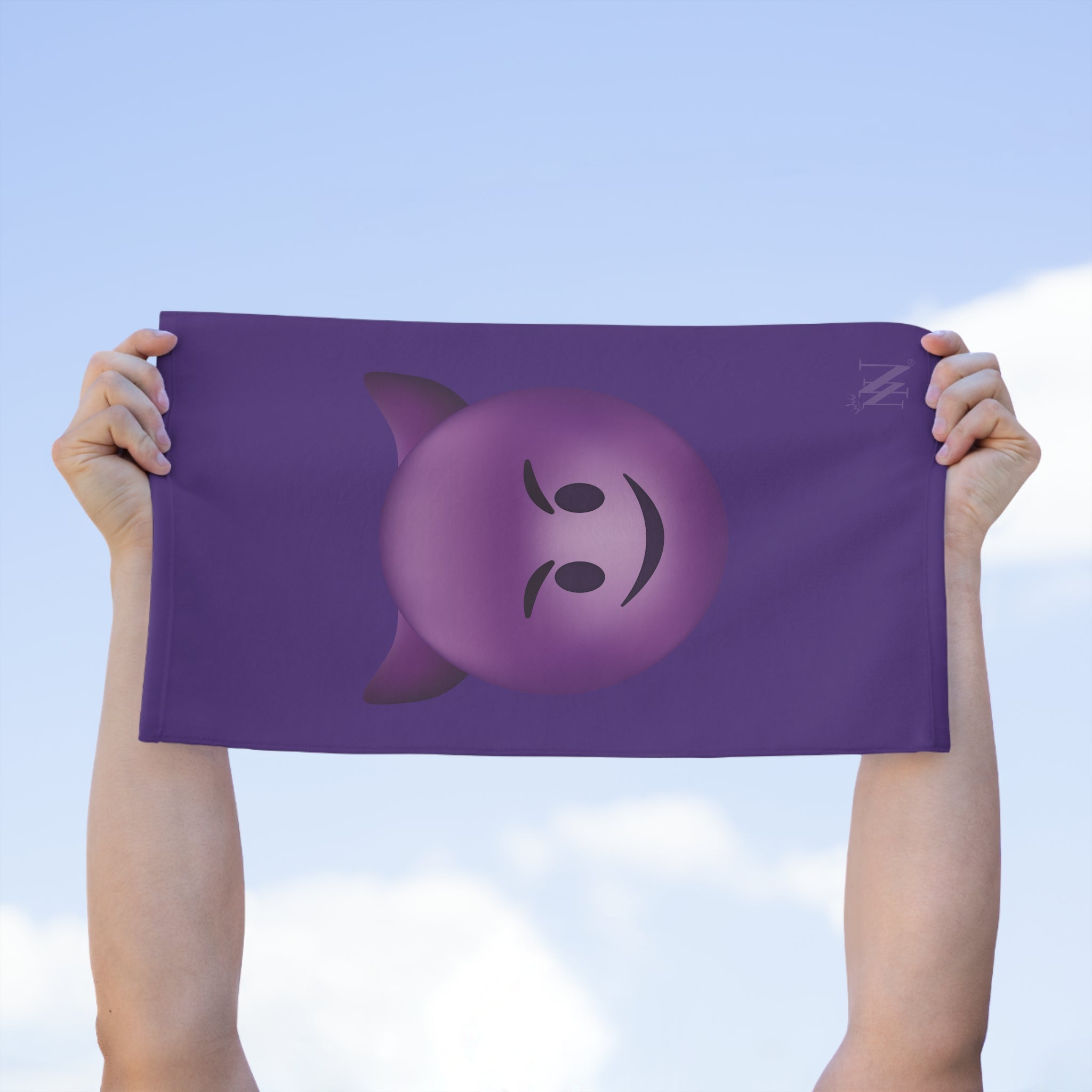 Naughty Devil Emoji Purple | Mix & Match Soft Fun-Flirty Lovers’ Towels
