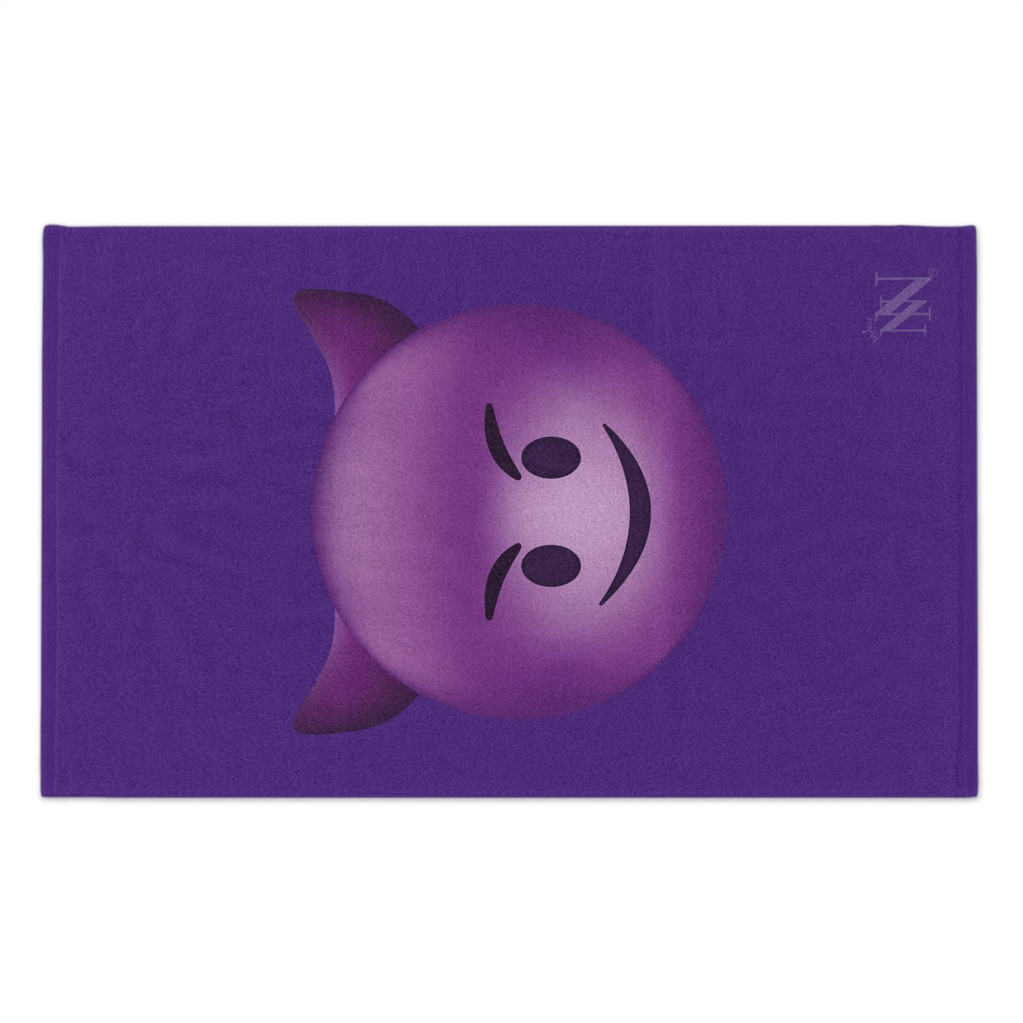 Naughty Devil Emoji Purple | Mix & Match Soft Fun-Flirty Lovers’ Towels