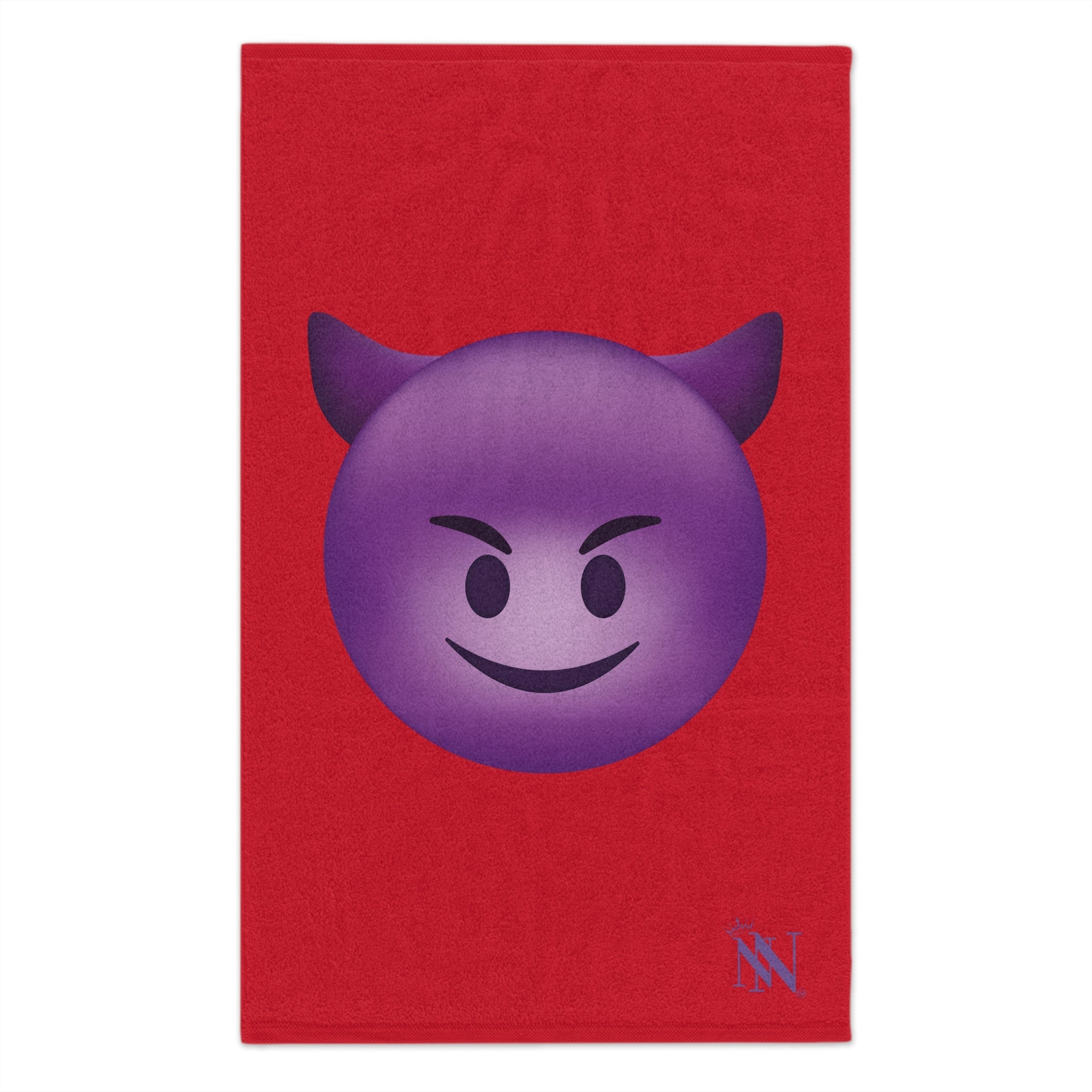 Naughty Devil Emoji Red | Mix & Match Soft Fun-Flirty Lovers’ Towels