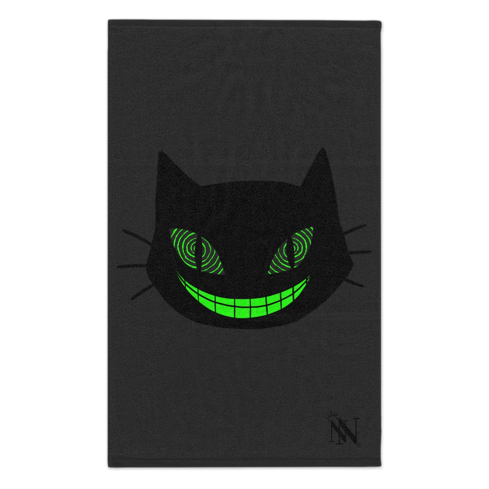 Naughty Kitty Dark Grey | Mix & Match Soft Fun-Flirty Lovers’ Towels