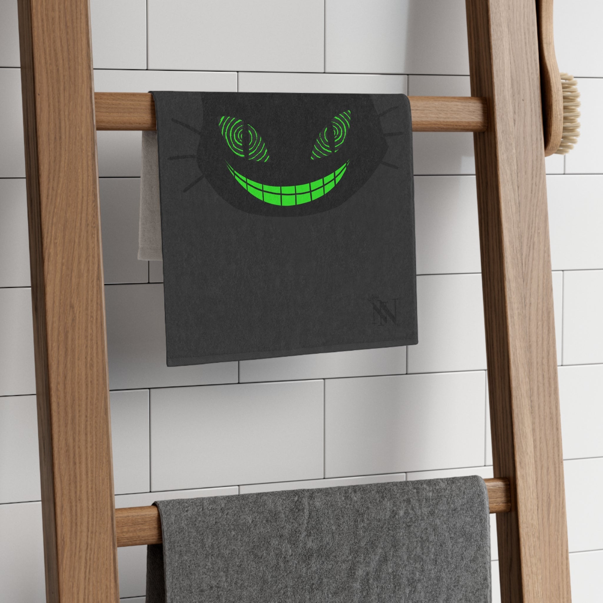 Naughty Kitty Dark Grey | Mix & Match Soft Fun-Flirty Lovers’ Towels