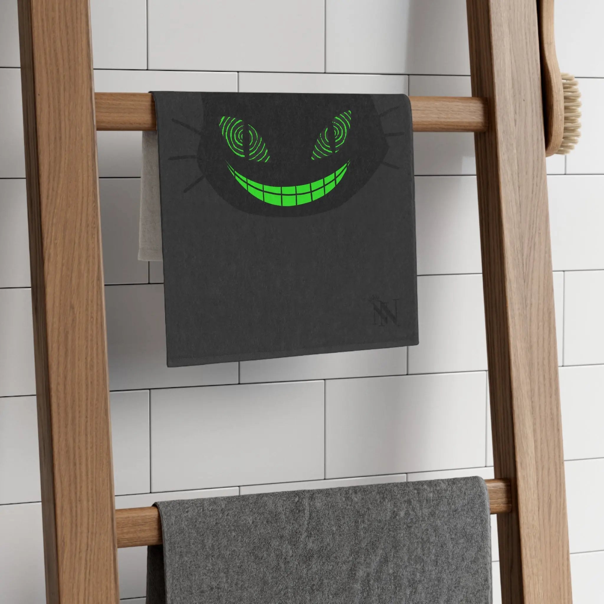 Naughty Kitty Dark Grey | Mix & Match Soft Fun-Flirty Lovers’ Towels