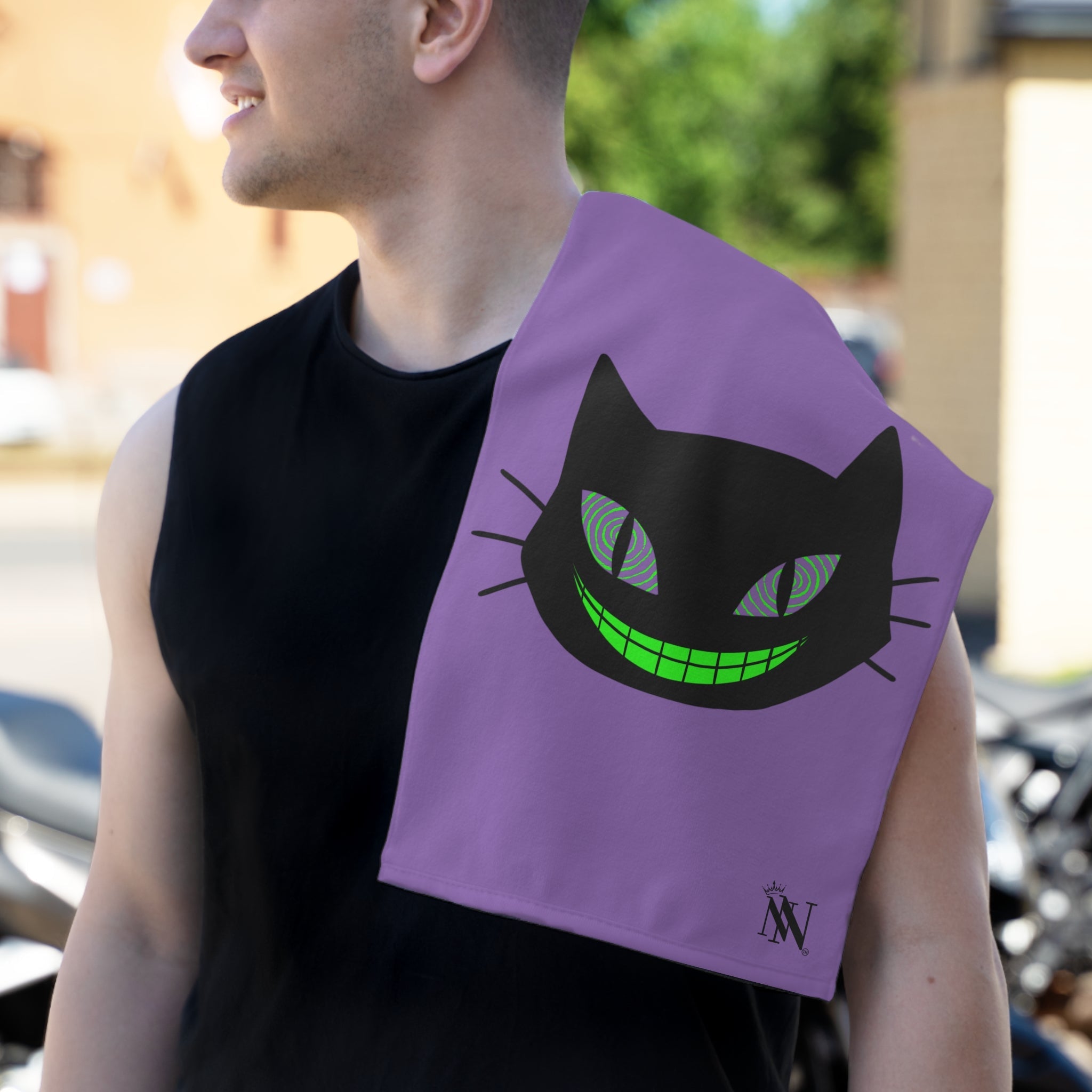 Naughty Kitty Lavendar | Mix & Match Soft Fun-Flirty Lovers’ Towels