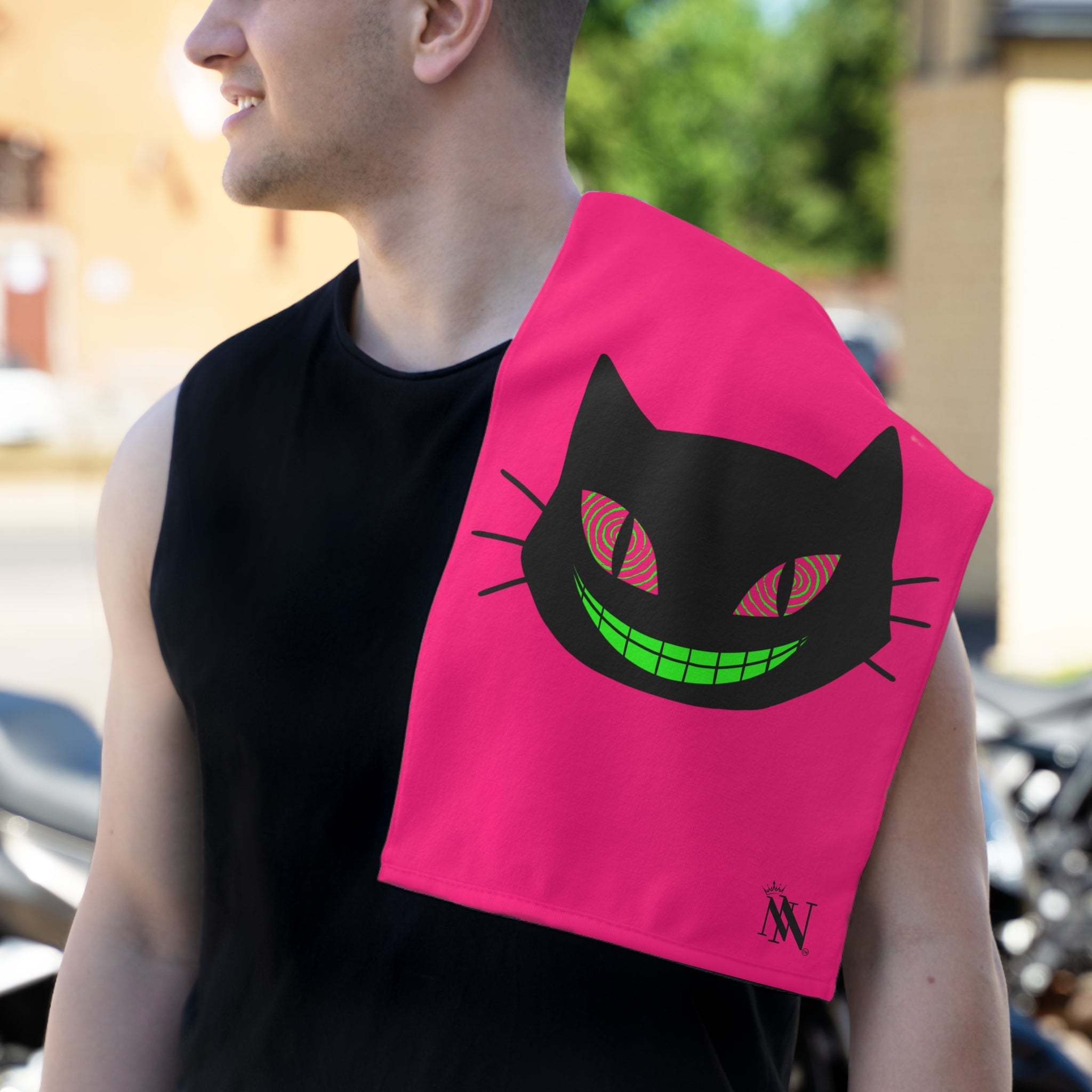 Naughty Kitty Pink | Mix & Match Soft Fun-Flirty Lovers’ Towels