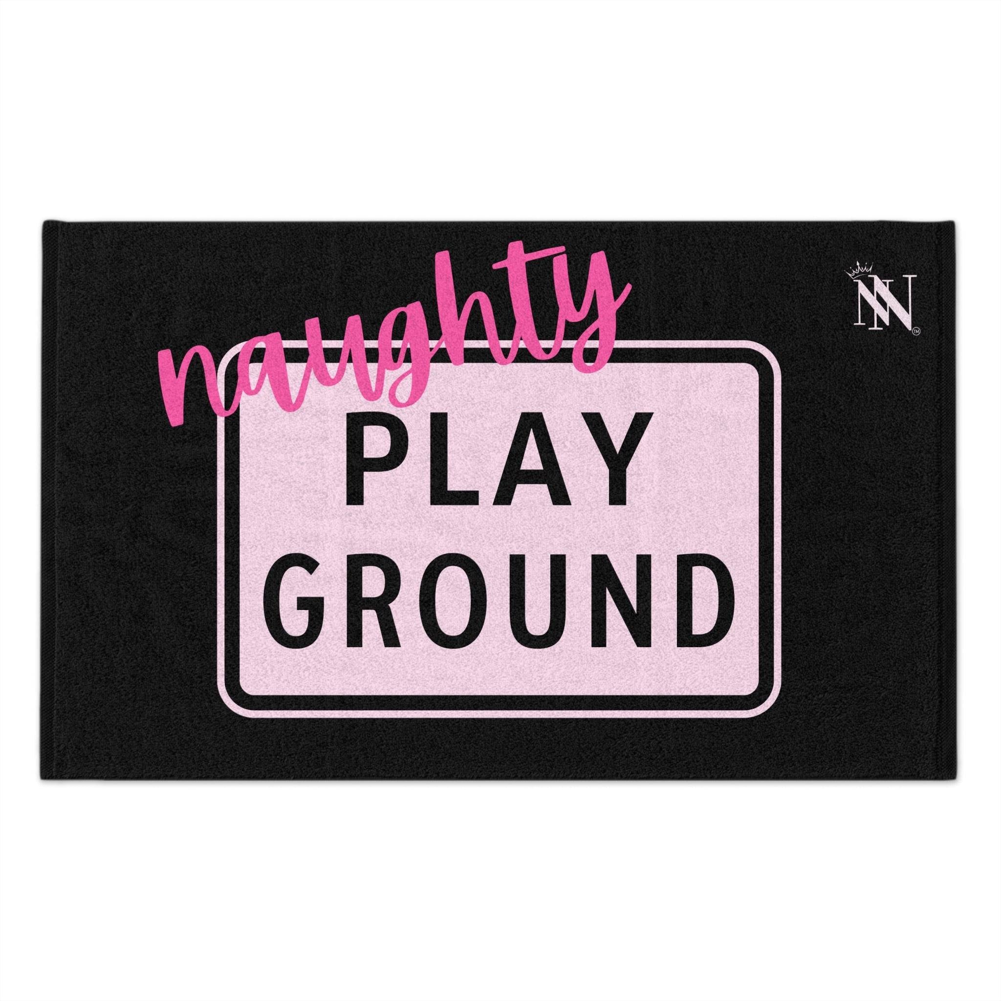 Naughty Playground Black Mix & Match Soft Sex Towels | Flirty Lovers’ Gifts