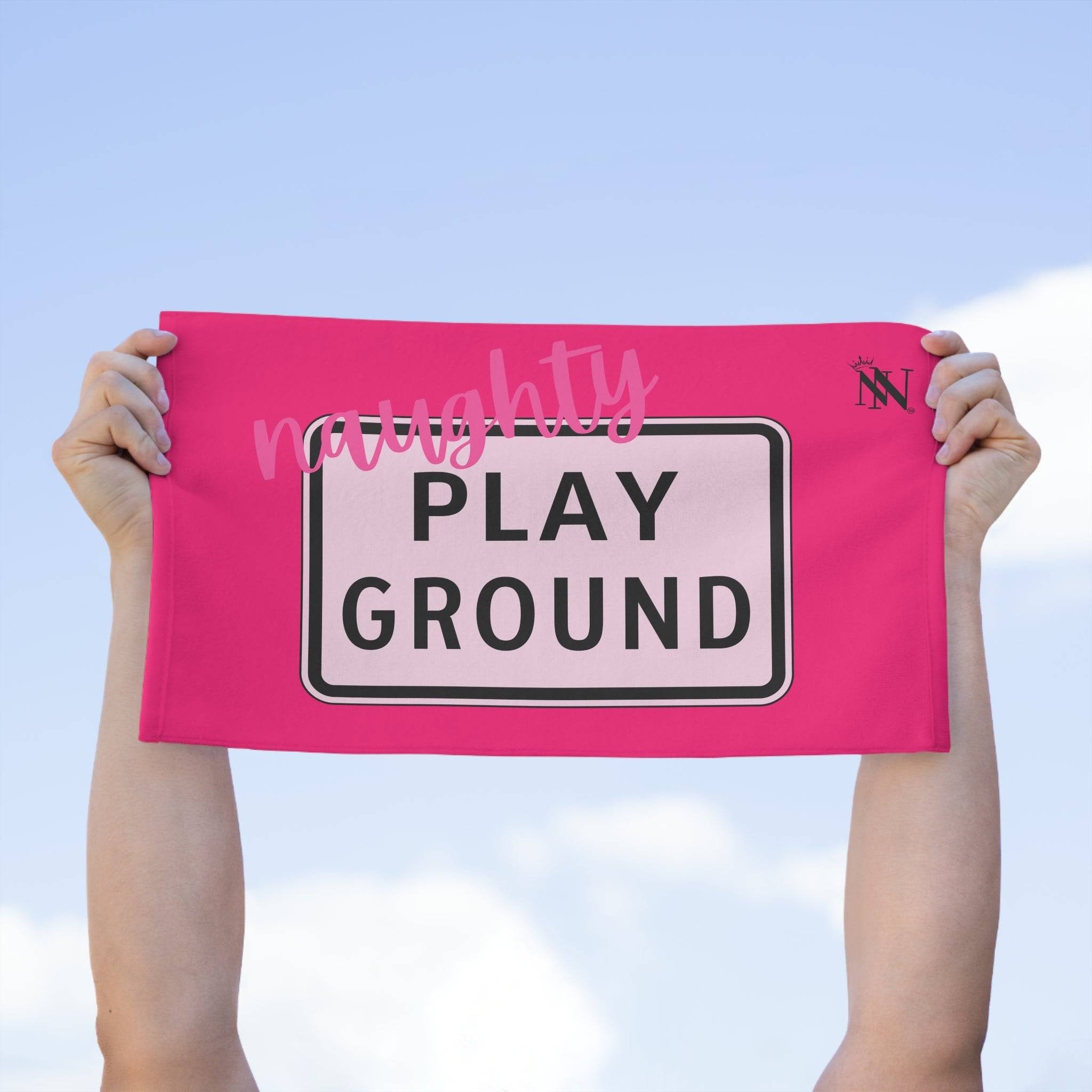 Naughty Playground Pink Mix & Match Soft Sex Towels | Flirty Loversâ Gifts