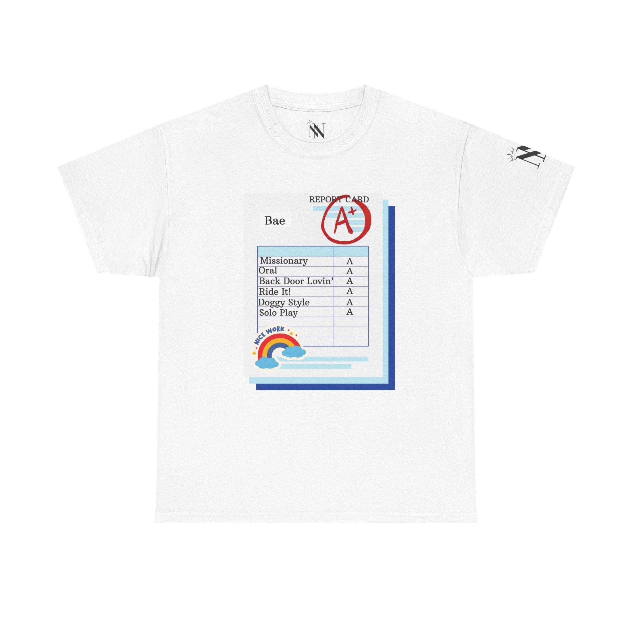 Naughty Report Card | Mix & Match 100% Cotton Unisex Fun-Flirty Lovers’ Tees