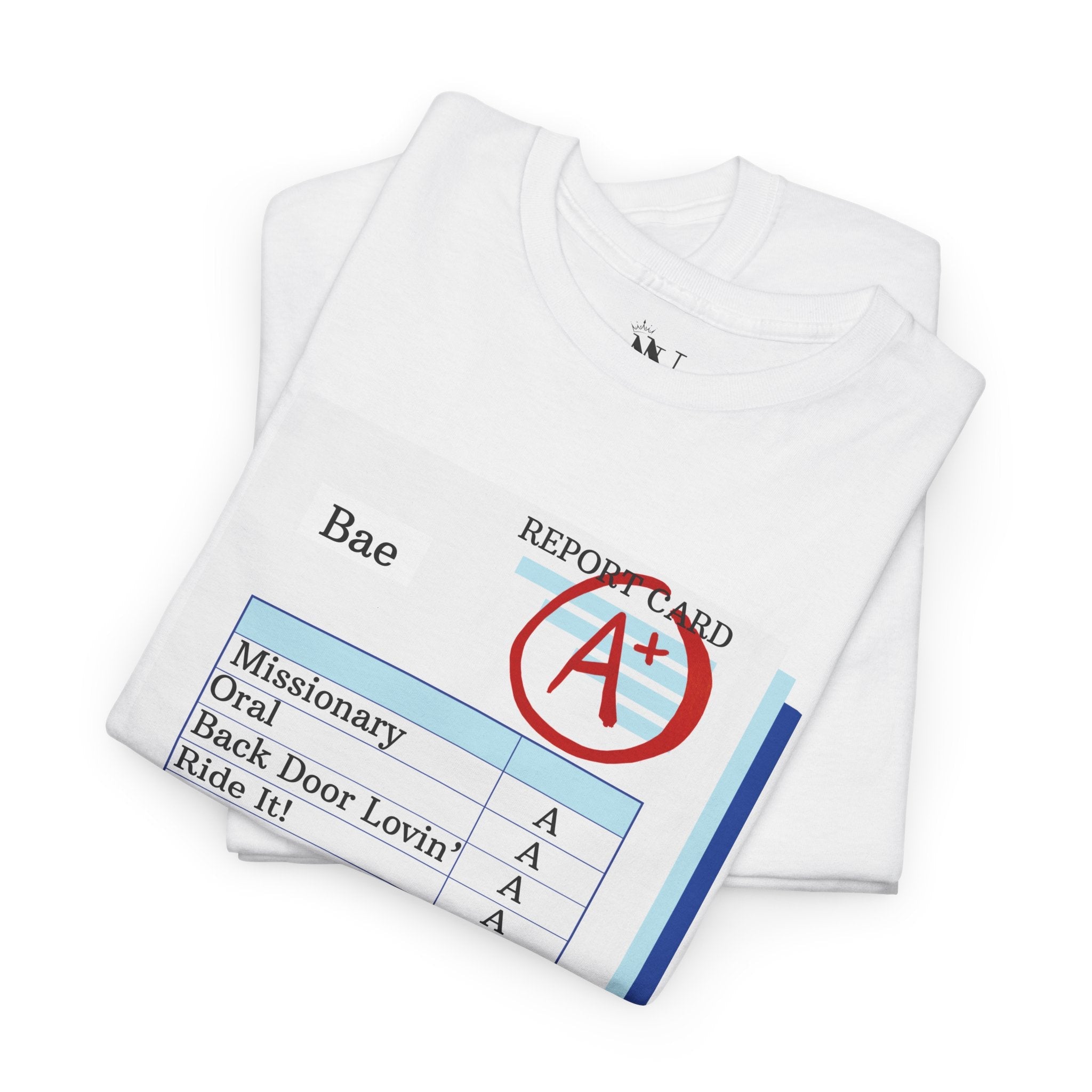 Naughty Report Card | Mix & Match 100% Cotton Unisex Fun-Flirty Lovers’ Tees