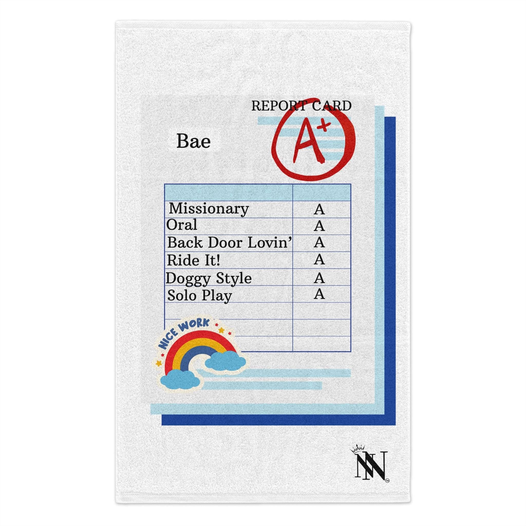 Naughty Report Card | Mix & Match Soft Fun-Flirty Lovers’ Towels