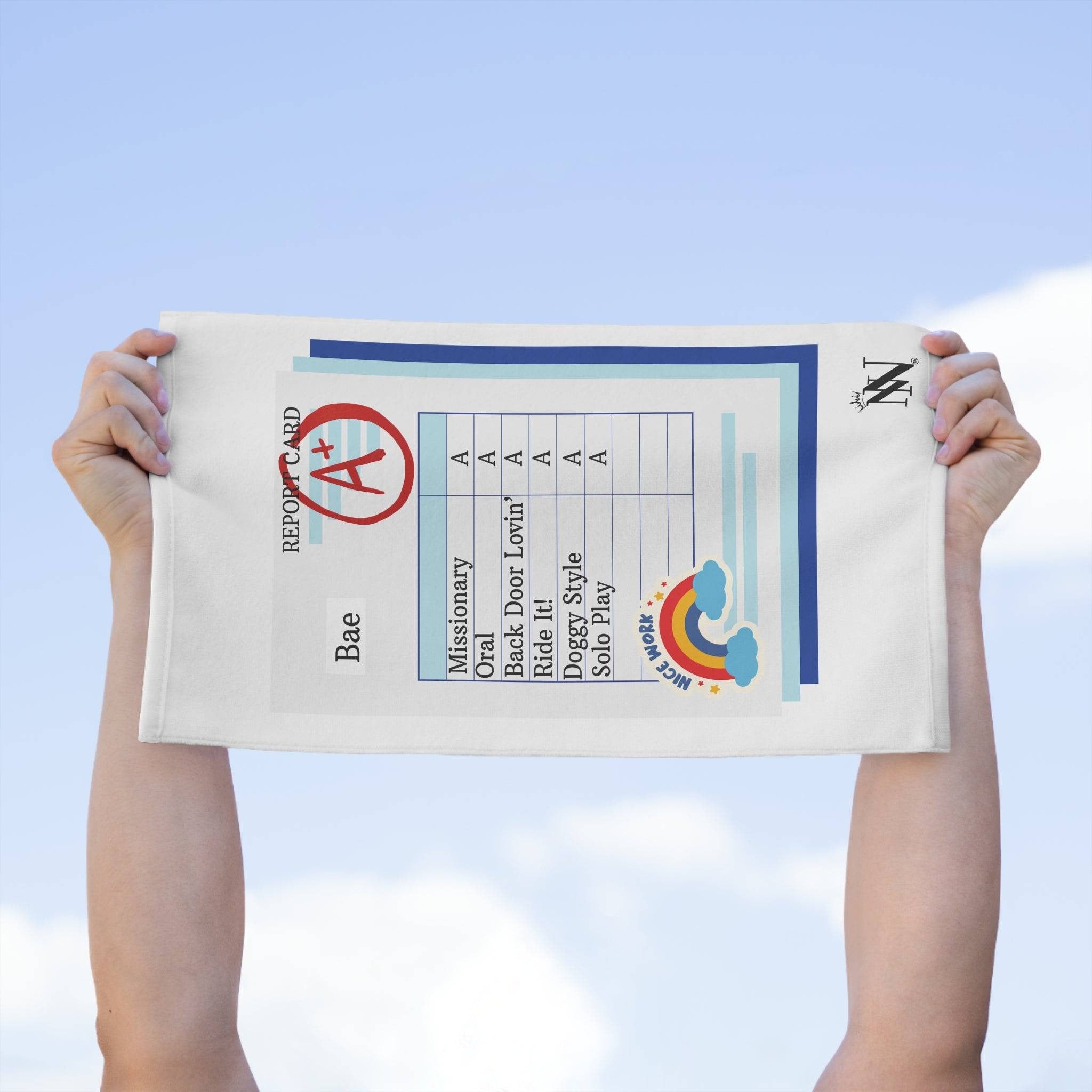 Naughty Report Card | Mix & Match Soft Fun-Flirty Lovers’ Towels