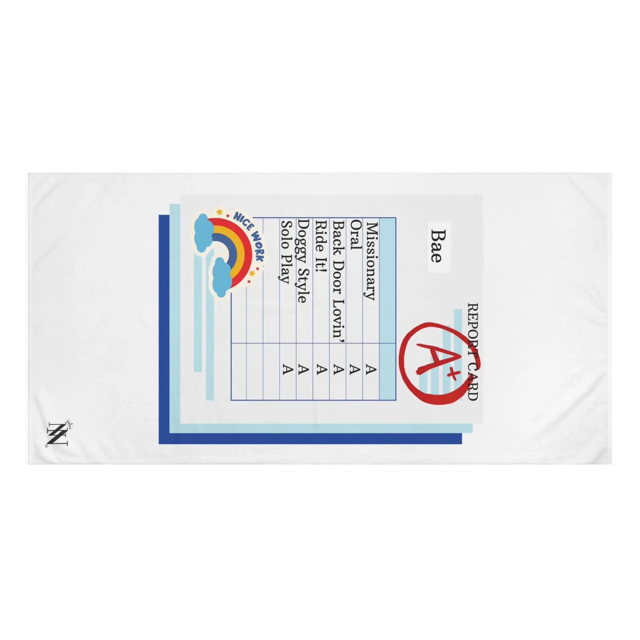 Naughty Report Card | Mix & Match Naughty XL Fun-Flirty Lovers’ Towels