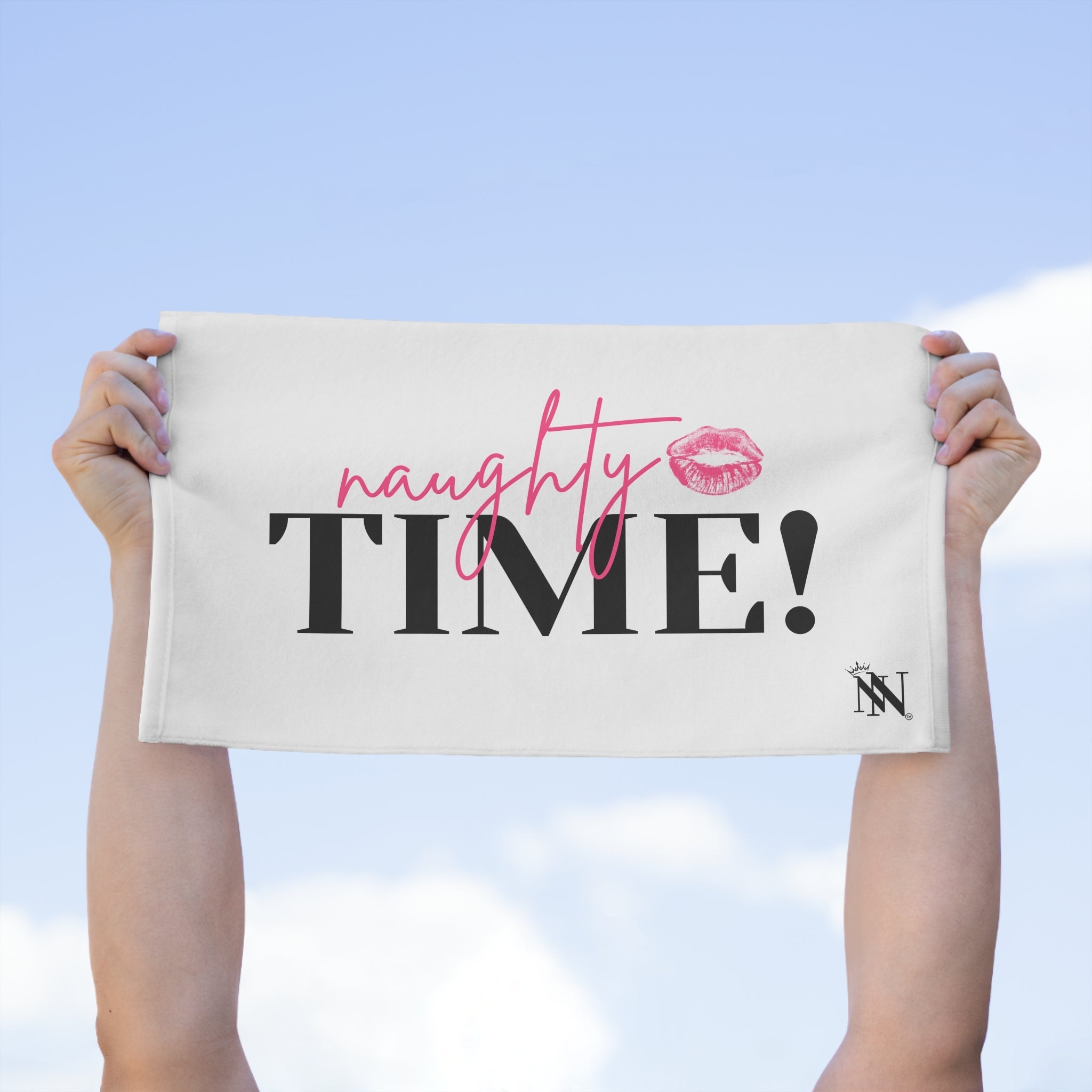 Naughty Time! With a Kiss | Mix & Match Soft Fun-Flirty Lovers’ Towels