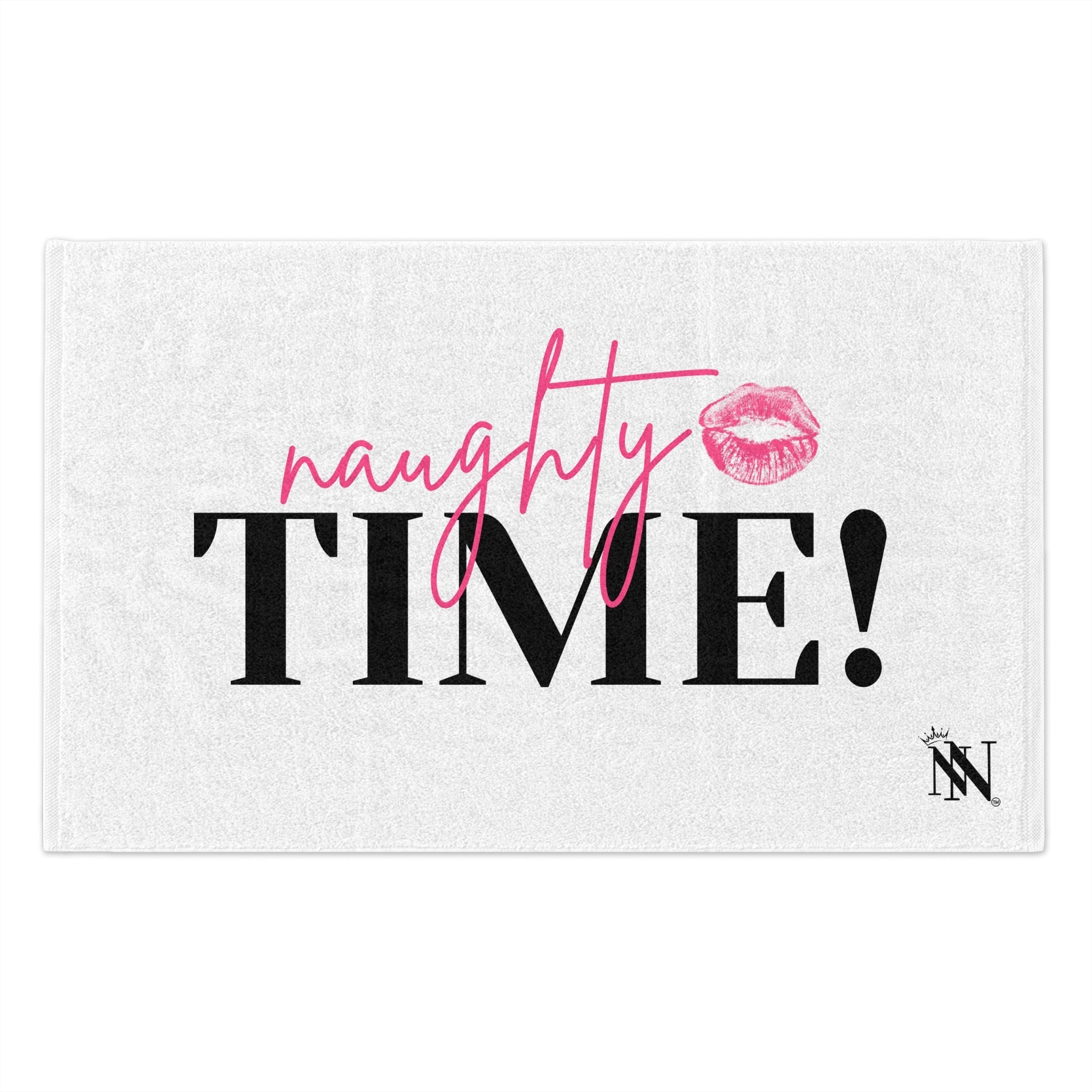 Naughty Time! With a Kiss | Mix & Match Soft Fun-Flirty Lovers’ Towels
