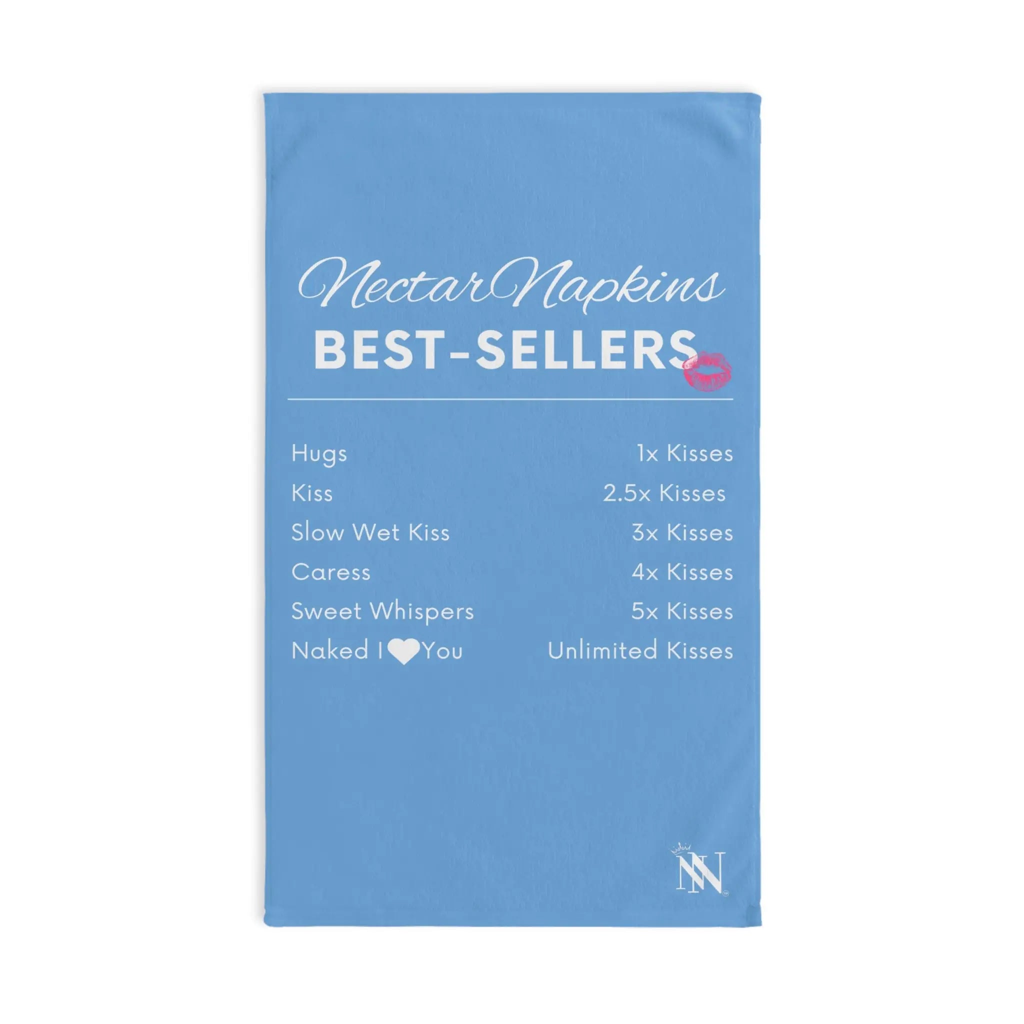 Nectar Napkins Best Sellers Light Blue | Mix & Match Original Fun-Flirty Lovers’ Towels