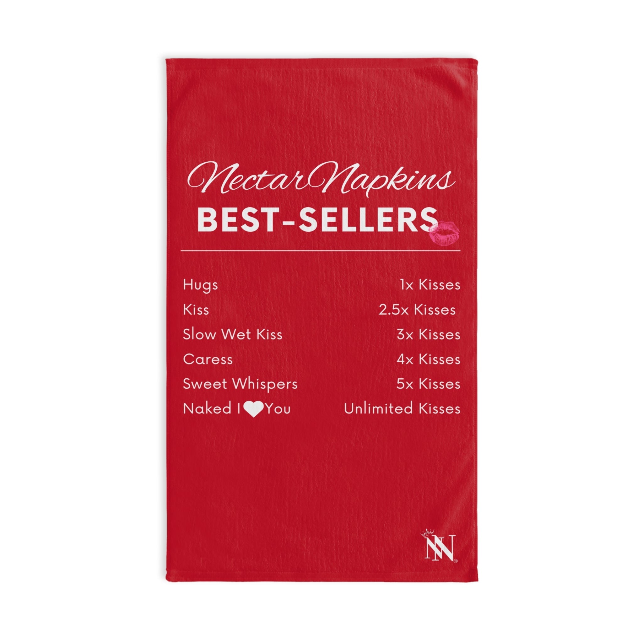 Nectar Napkins Best Sellers Red | Mix & Match Original Fun-Flirty Lovers’ Towels