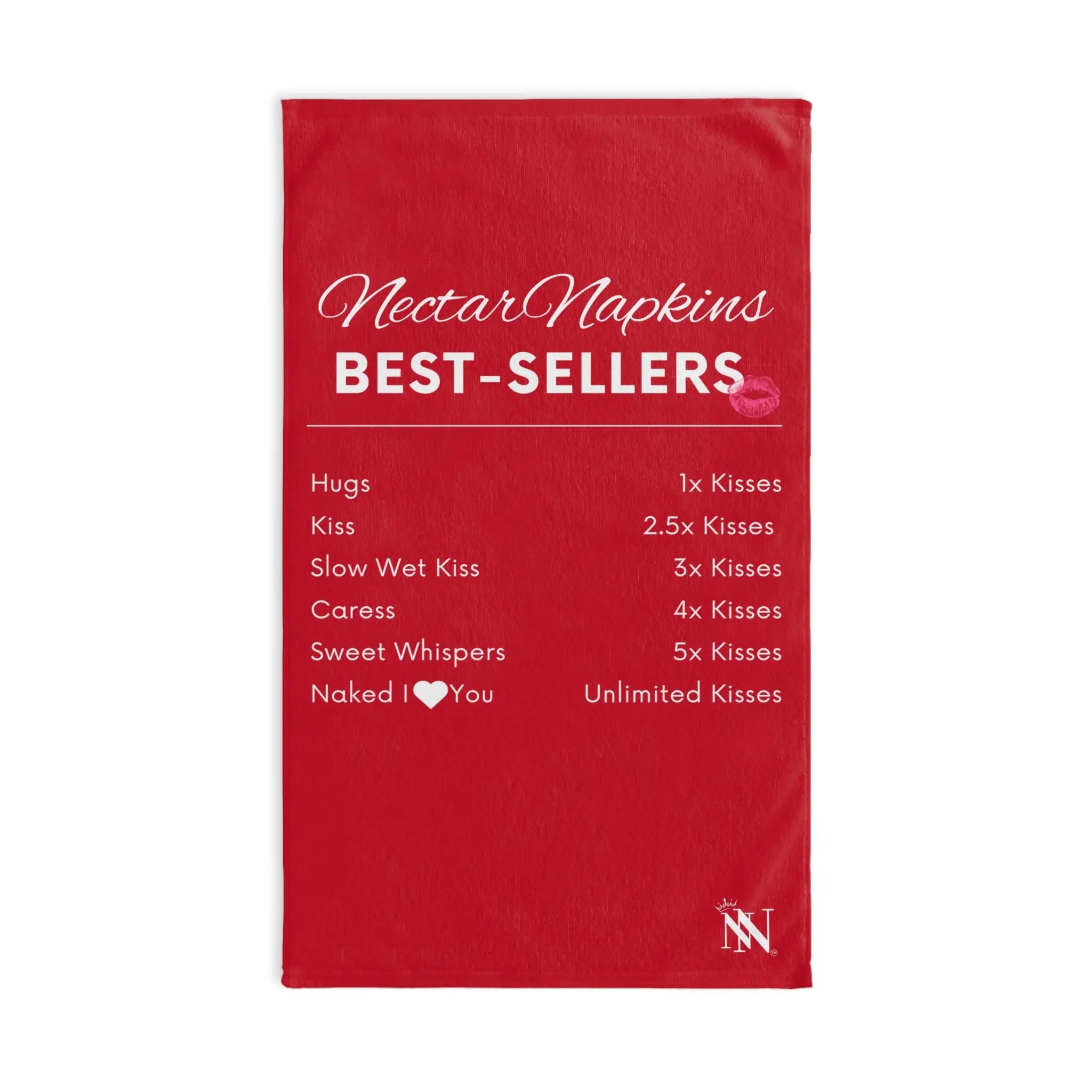 Nectar Napkins Best Sellers Red | Mix & Match Original Fun-Flirty Lovers’ Towels