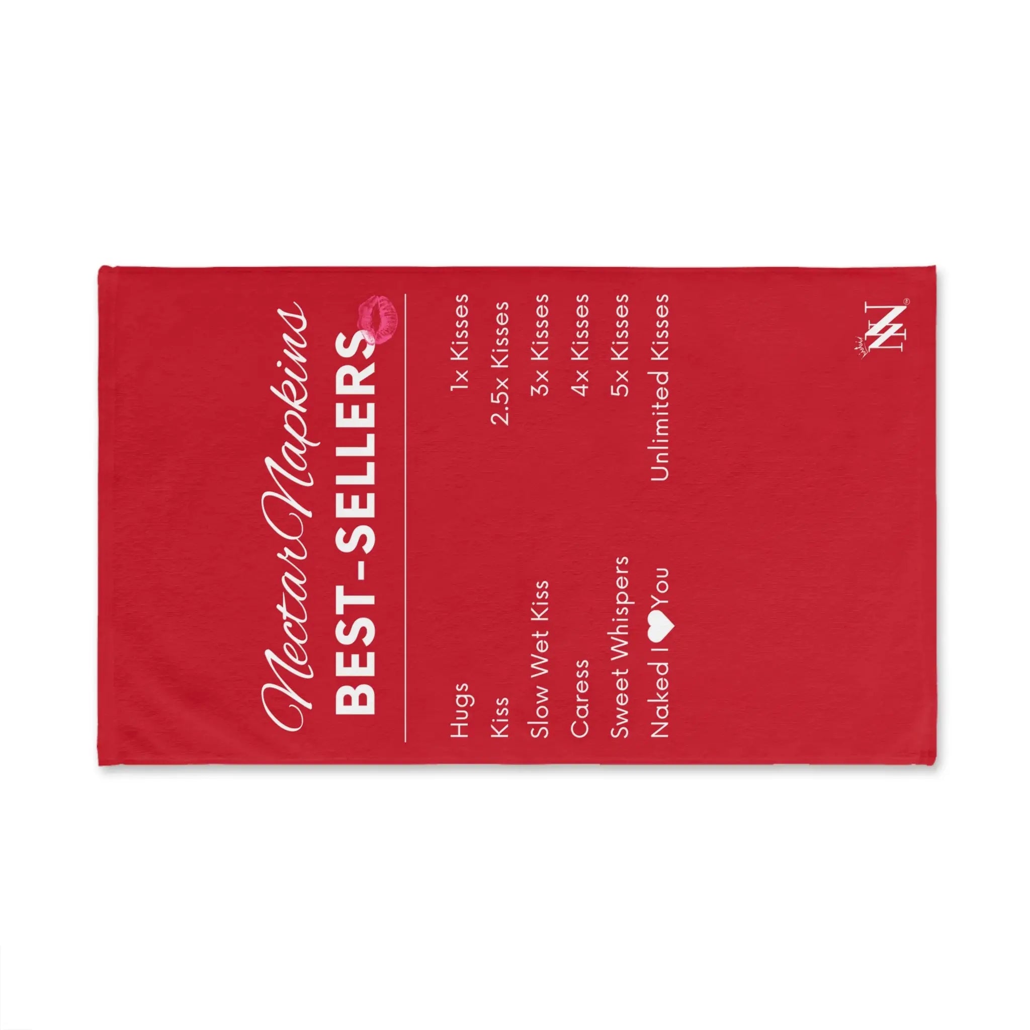 Nectar Napkins Best Sellers Red | Mix & Match Original Fun-Flirty Lovers’ Towels