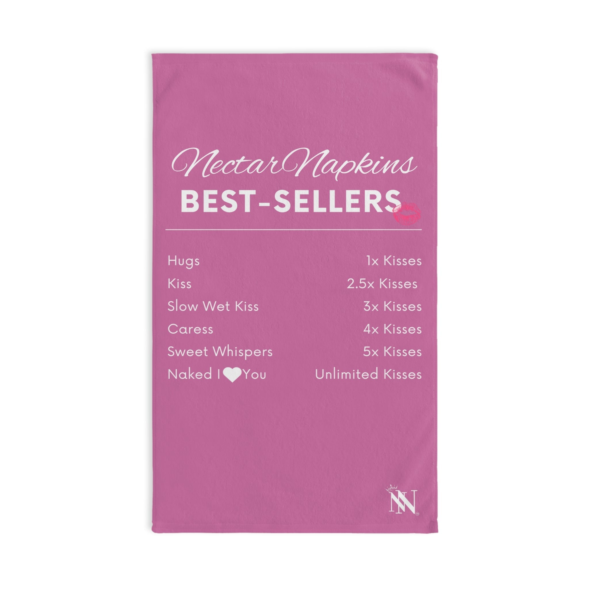Nectar Napkins Best Sellers Soft Pink | Mix & Match Original Fun-Flirty Lovers’ Towels