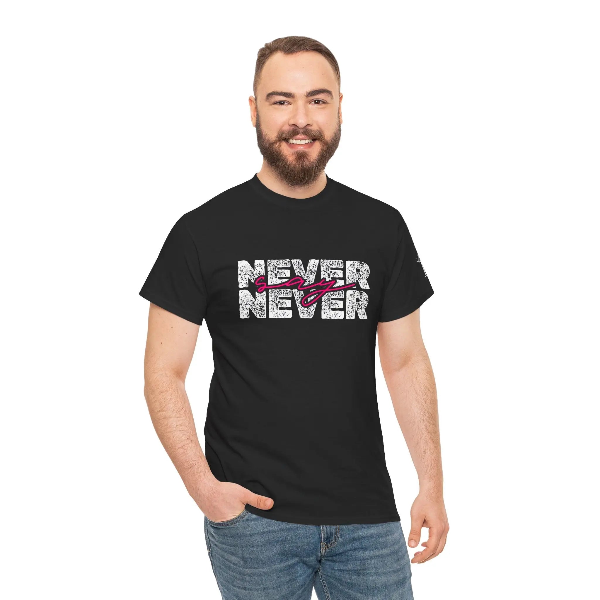 Never Say Never | Mix & Match Cotton Unisex Fun-Flirty Lovers’ T-Shirts