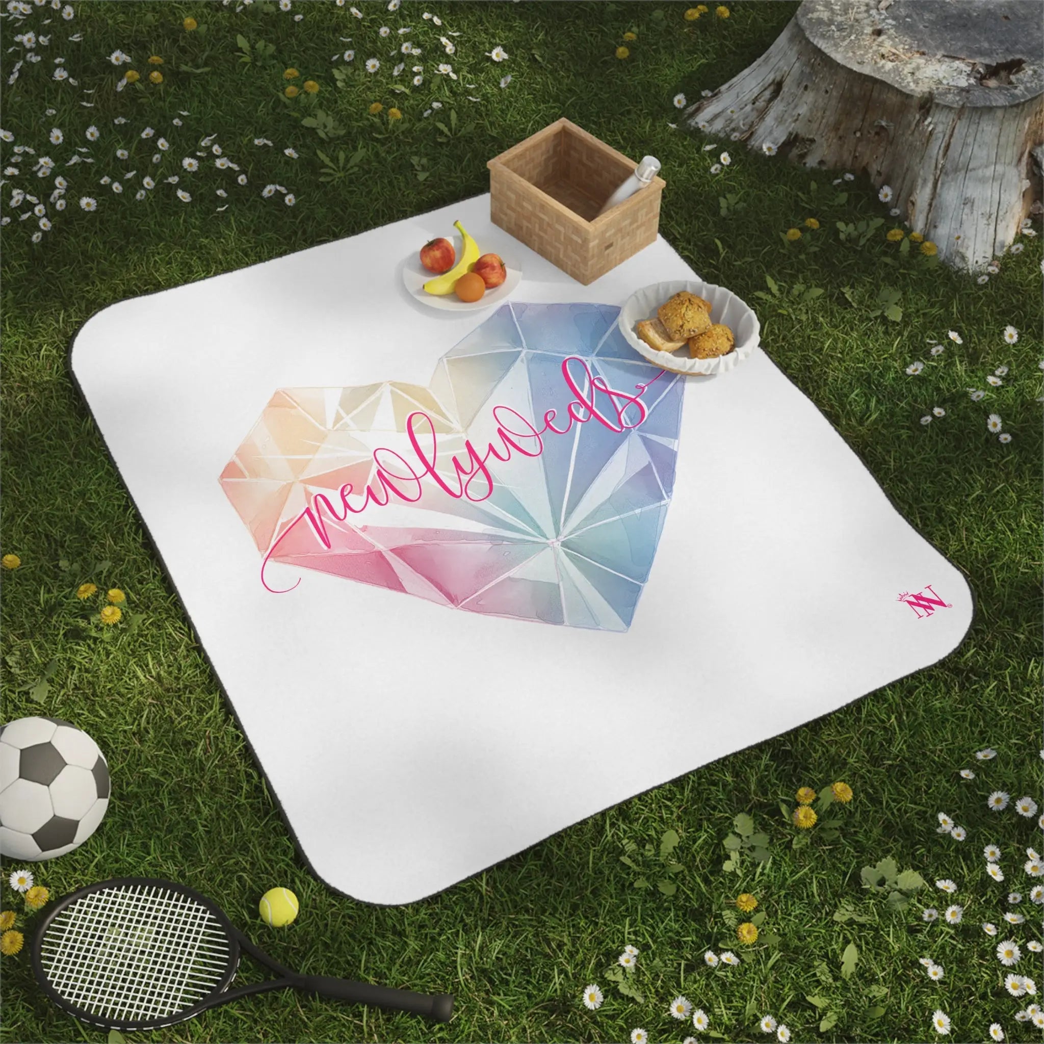 Newlyweds Diamond Heart | Mix Match Fun-Flirty Lovers’ Water-Resistant Blankets