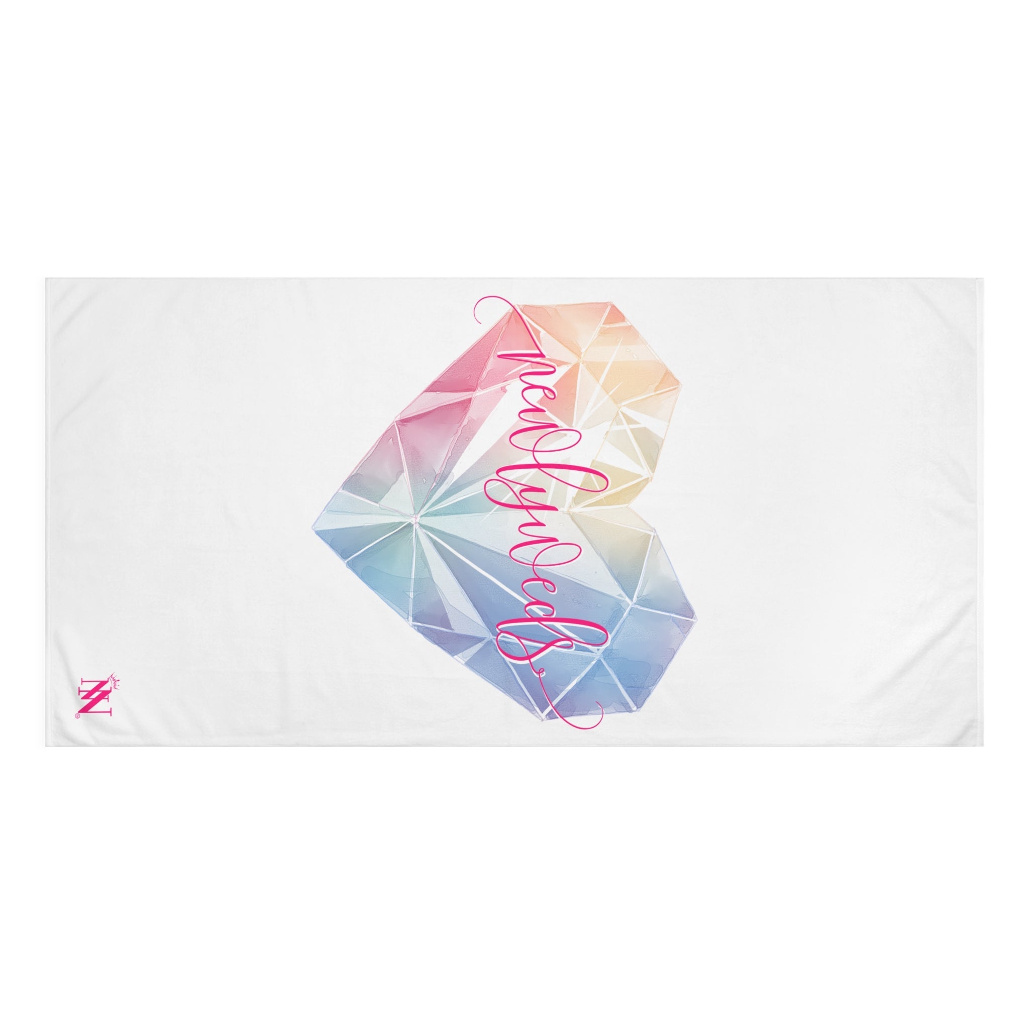 Newlyweds Diamond Heart | Mix & Match Naughty XL Fun-Flirty Lovers’ Towels