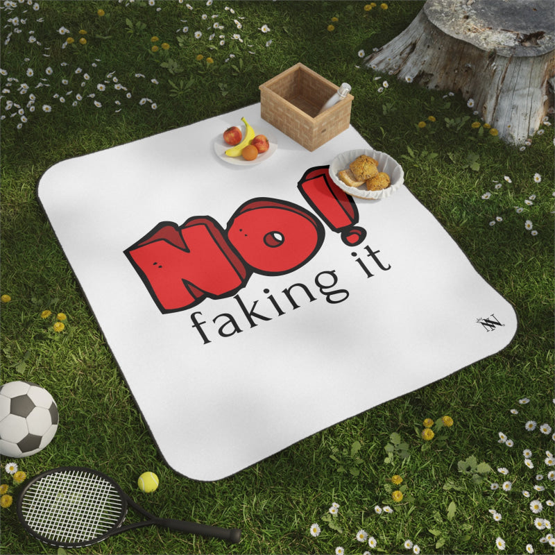 No! Faking It | Mix Match Fun-Flirty Lovers’ Water-Resistant Blankets
