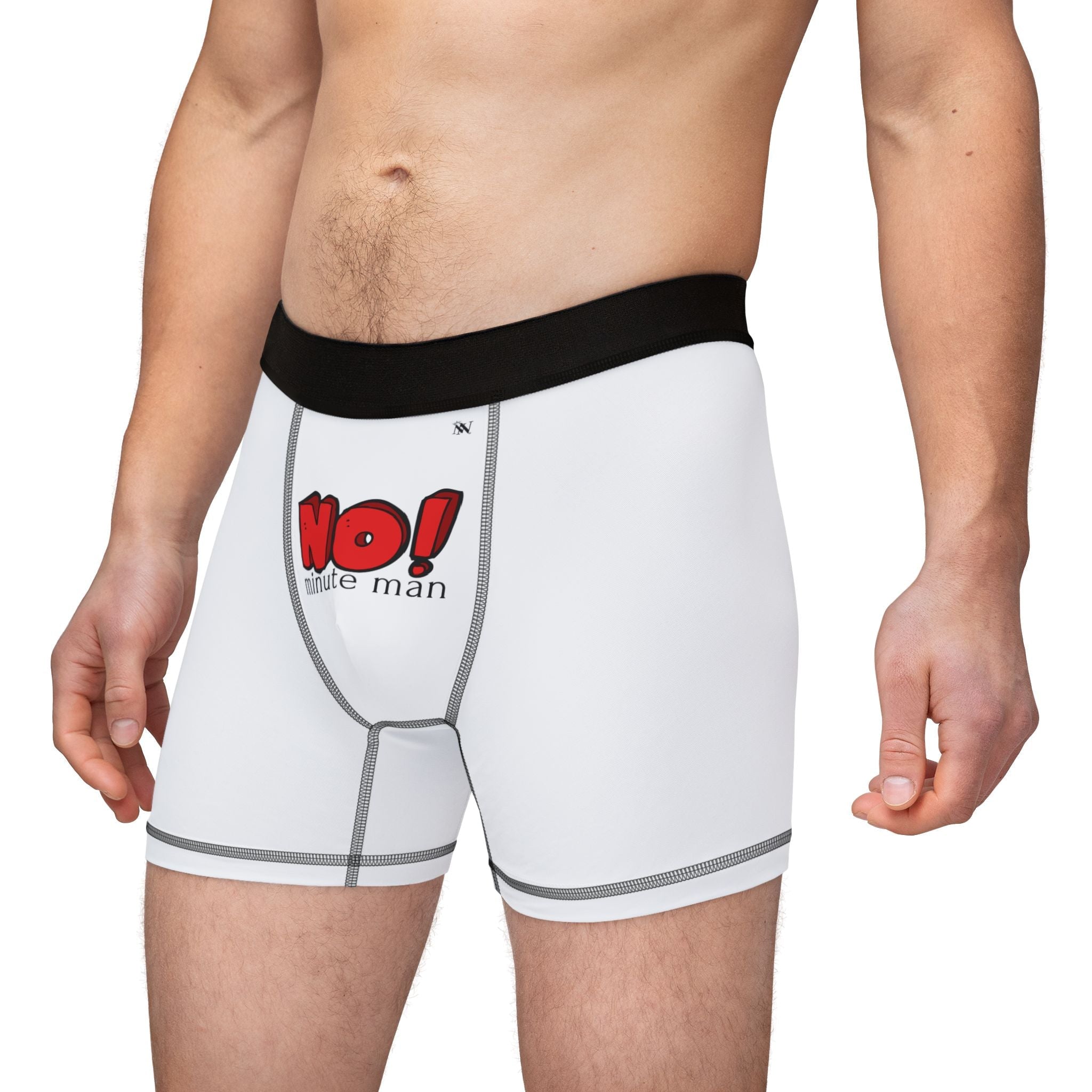 No! Minute Man | Mix & Match Fun-Flirty Lovers’ Boxer Briefs