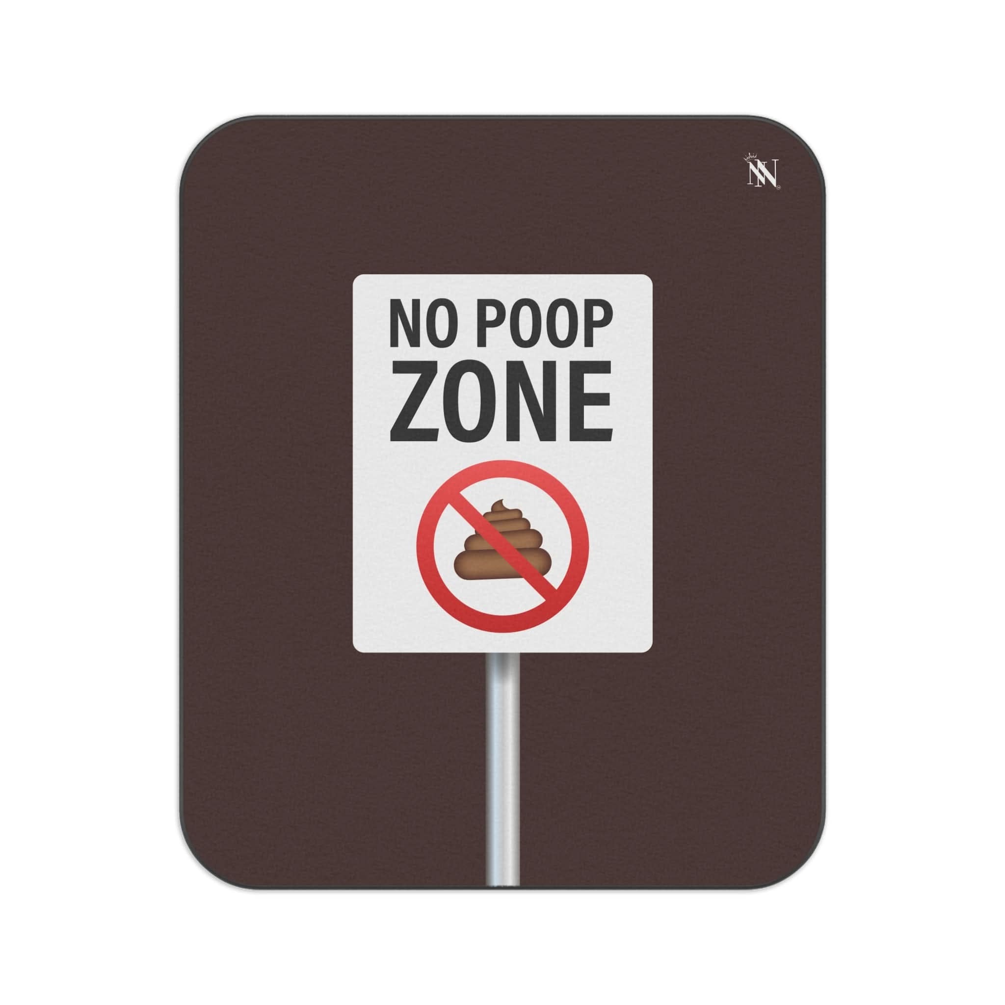 No Poop Zone | Mix Match Fun-Flirty Lovers’ Water-Resistant Blankets