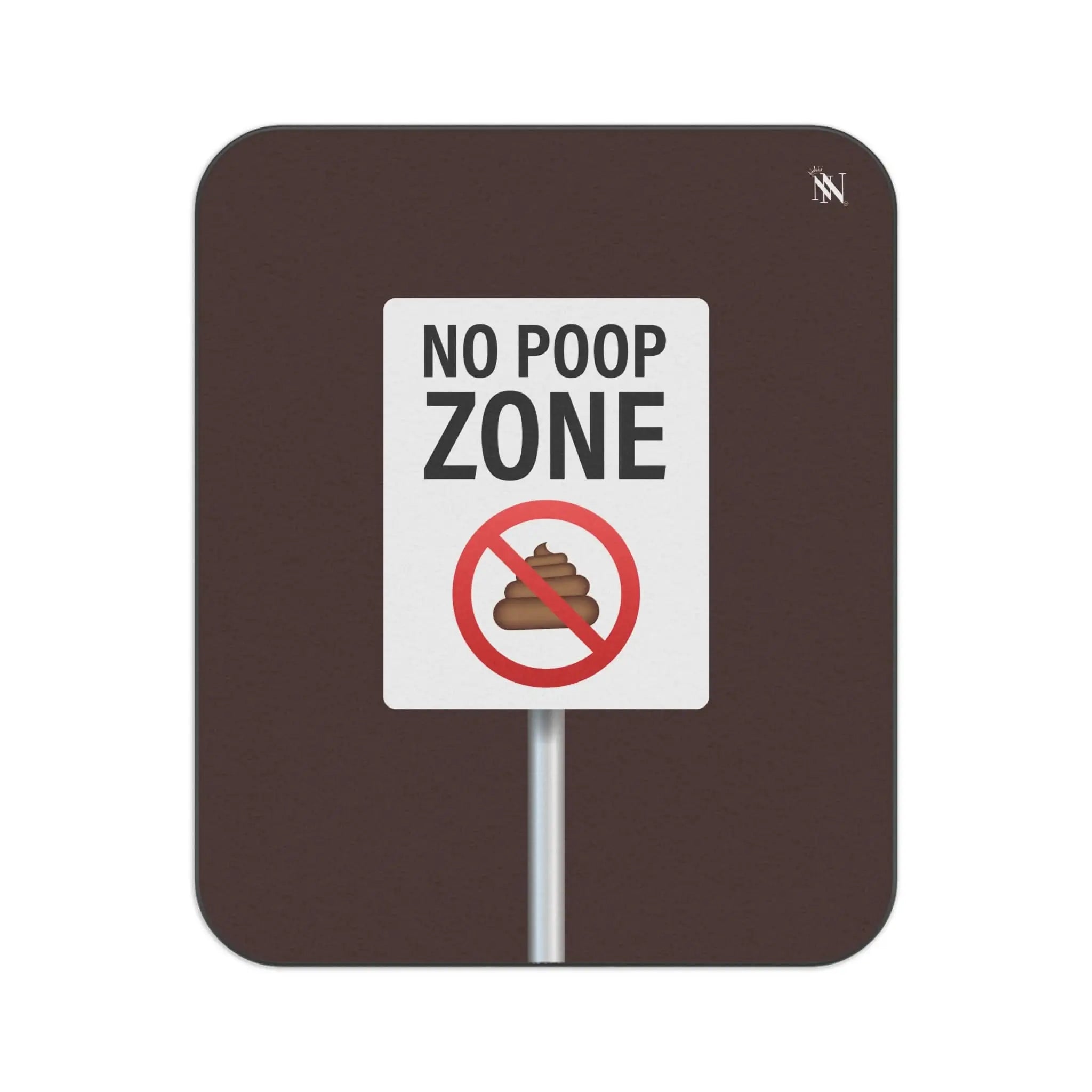 No Poop Zone | Mix Match Fun-Flirty Lovers’ Water-Resistant Blankets