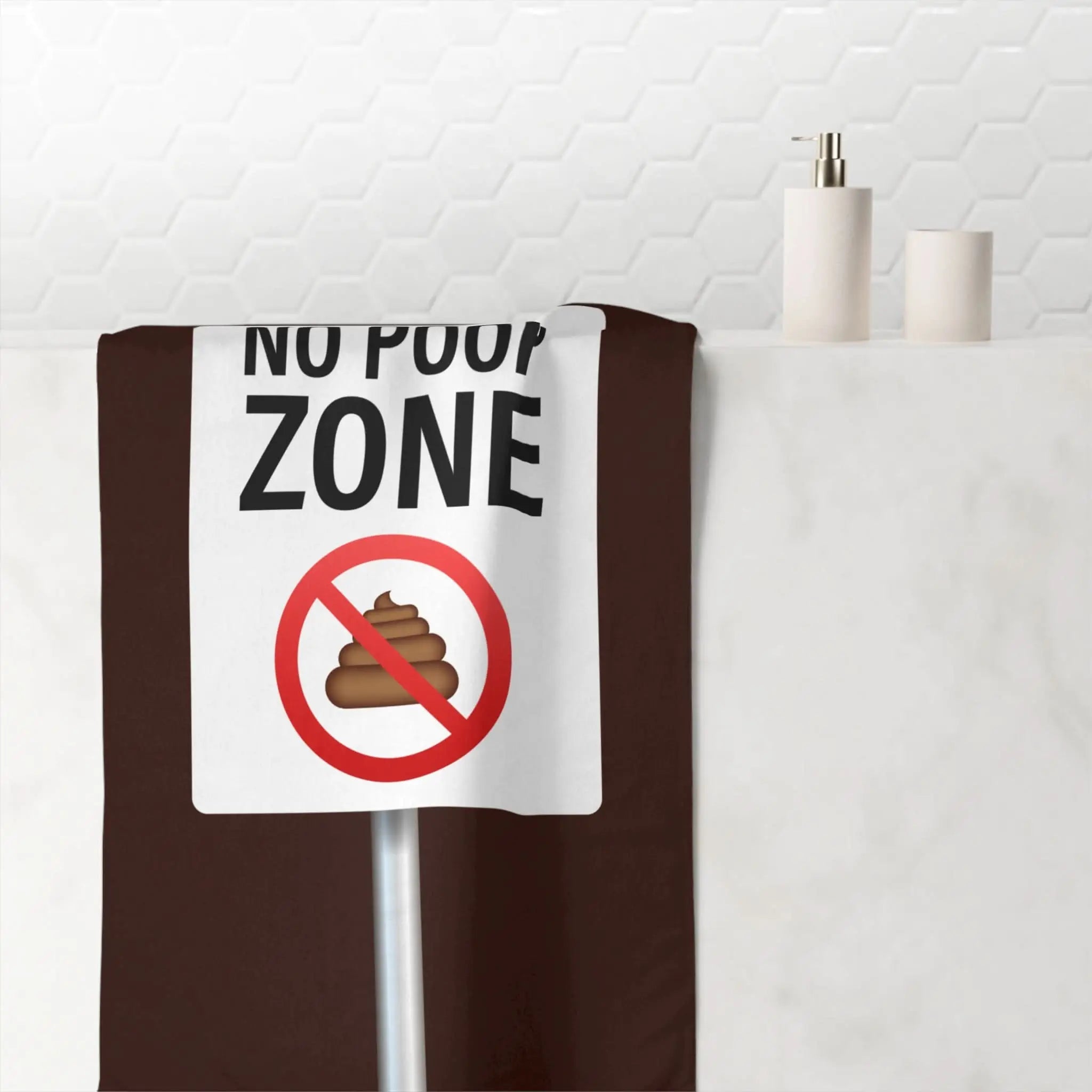 No Poop Zone | Mix & Match Naughty XL Fun-Flirty Lovers’ Towels