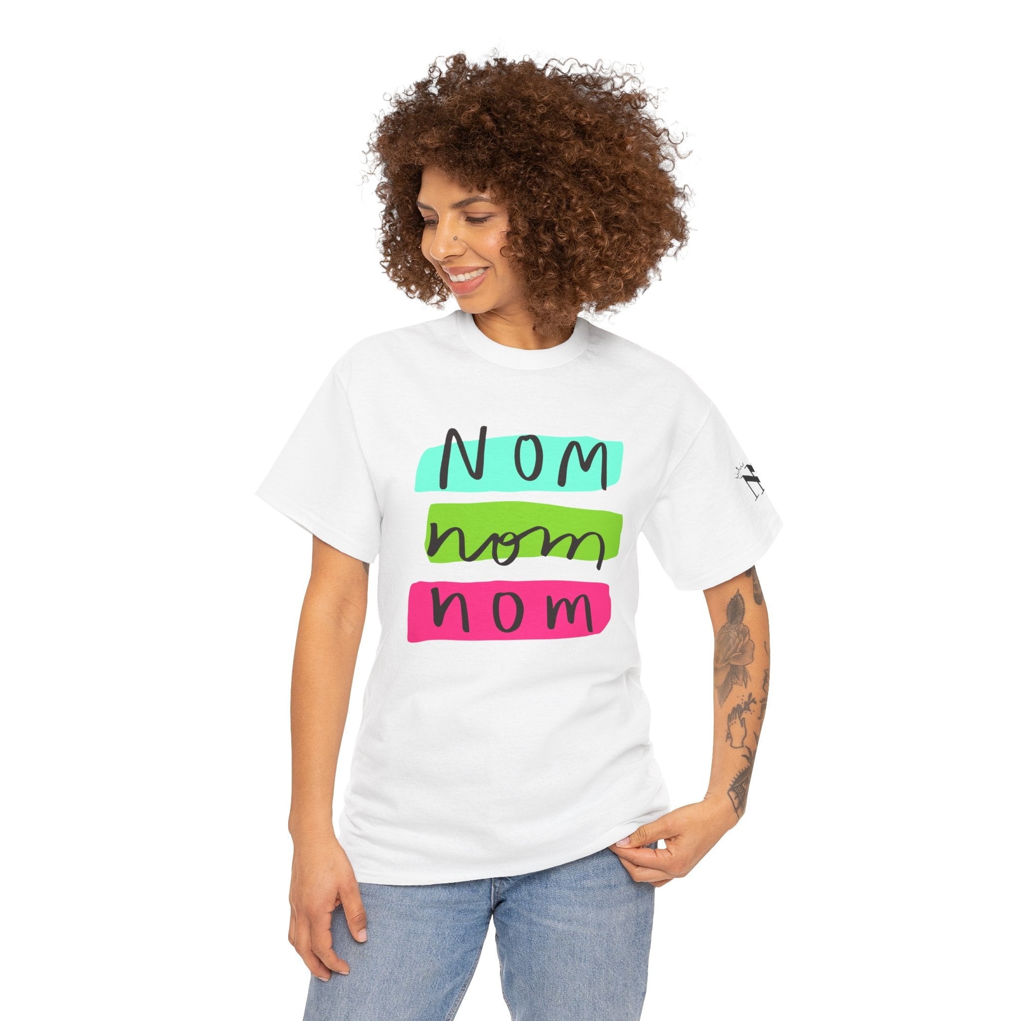Nom Nom Nom | Mix & Match 100% Cotton Unisex Fun-Flirty Lovers’ Tees