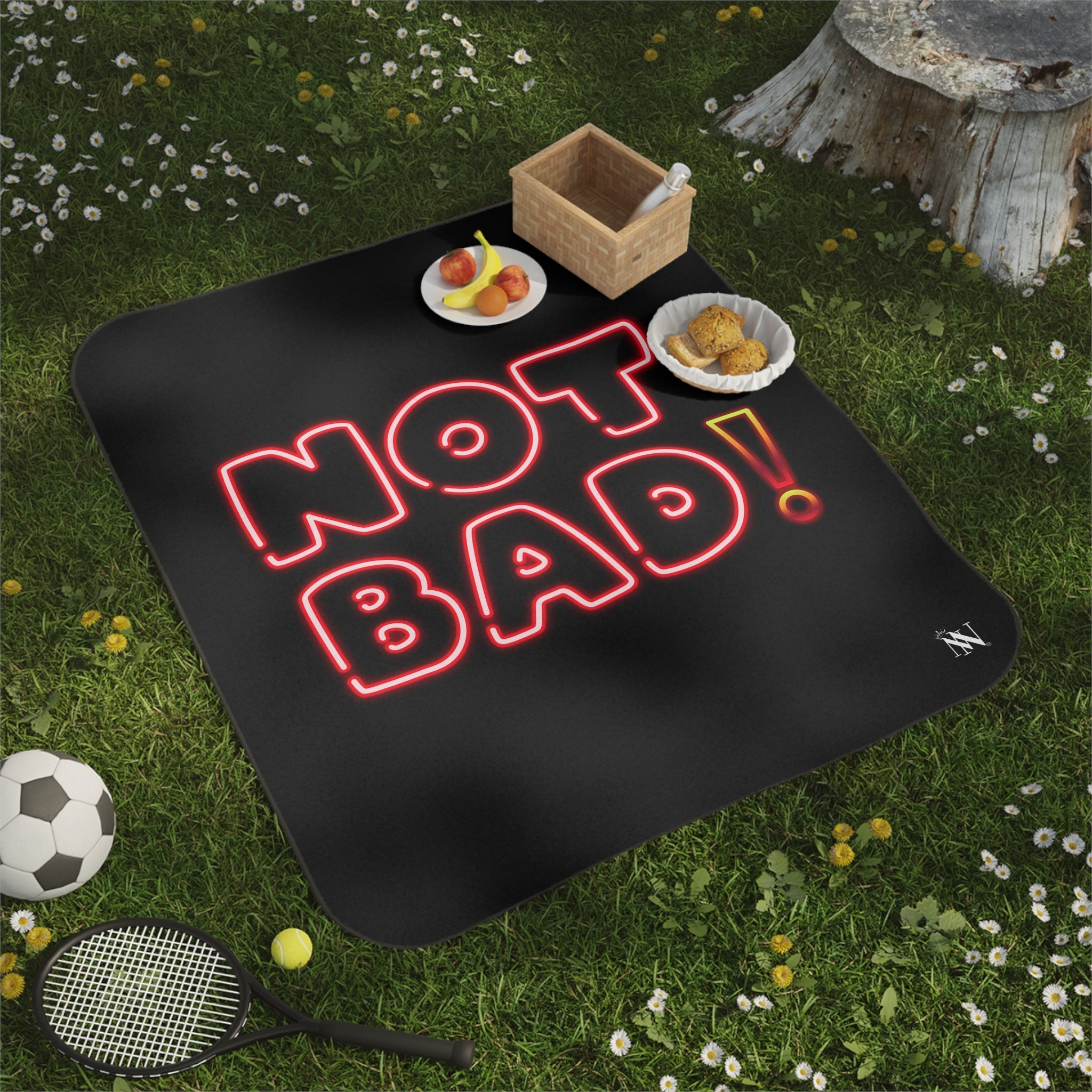 Not Bad! | Mix Match Fun-Flirty Lovers’ Water-Resistant Blankets