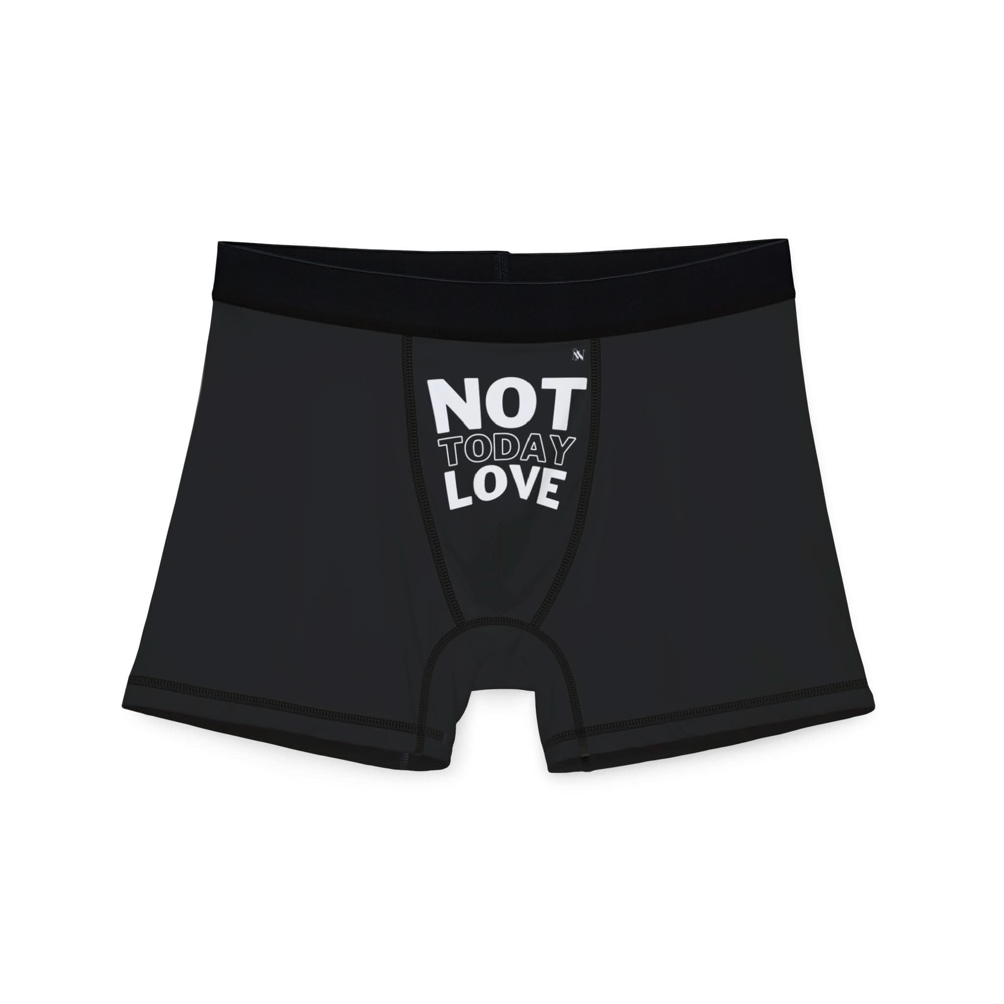 Not Today Love | Mix & Match Fun-Flirty Lovers’ Boxer Briefs