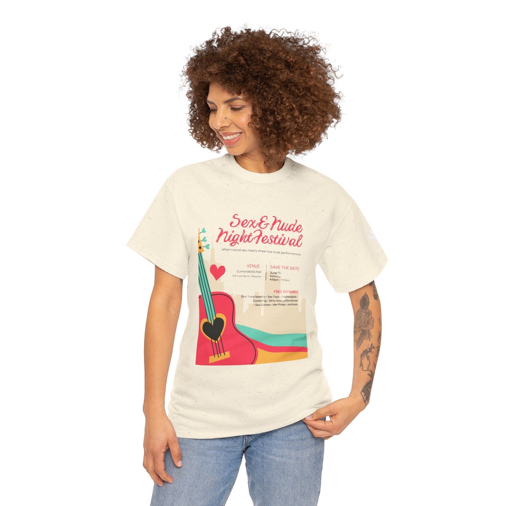 Nude Festival | Mix & Match 100% Cotton Unisex Fun-Flirty Lovers’ Tees