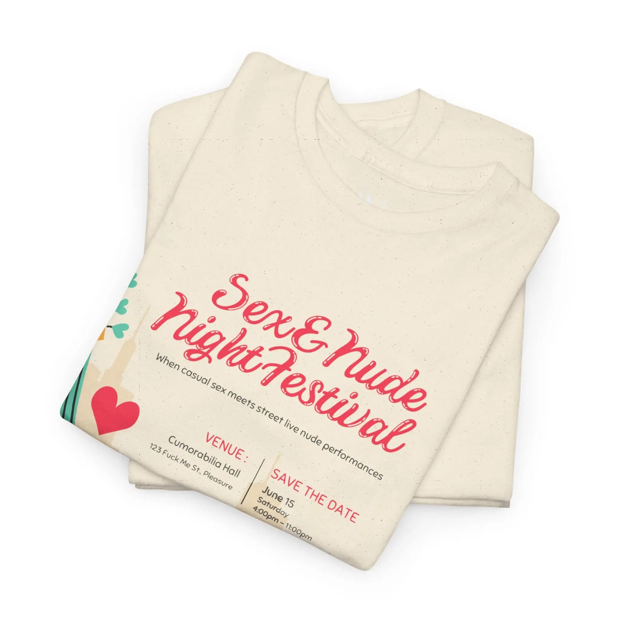 Nude Festival | Mix & Match 100% Cotton Unisex Fun-Flirty Lovers’ Tees