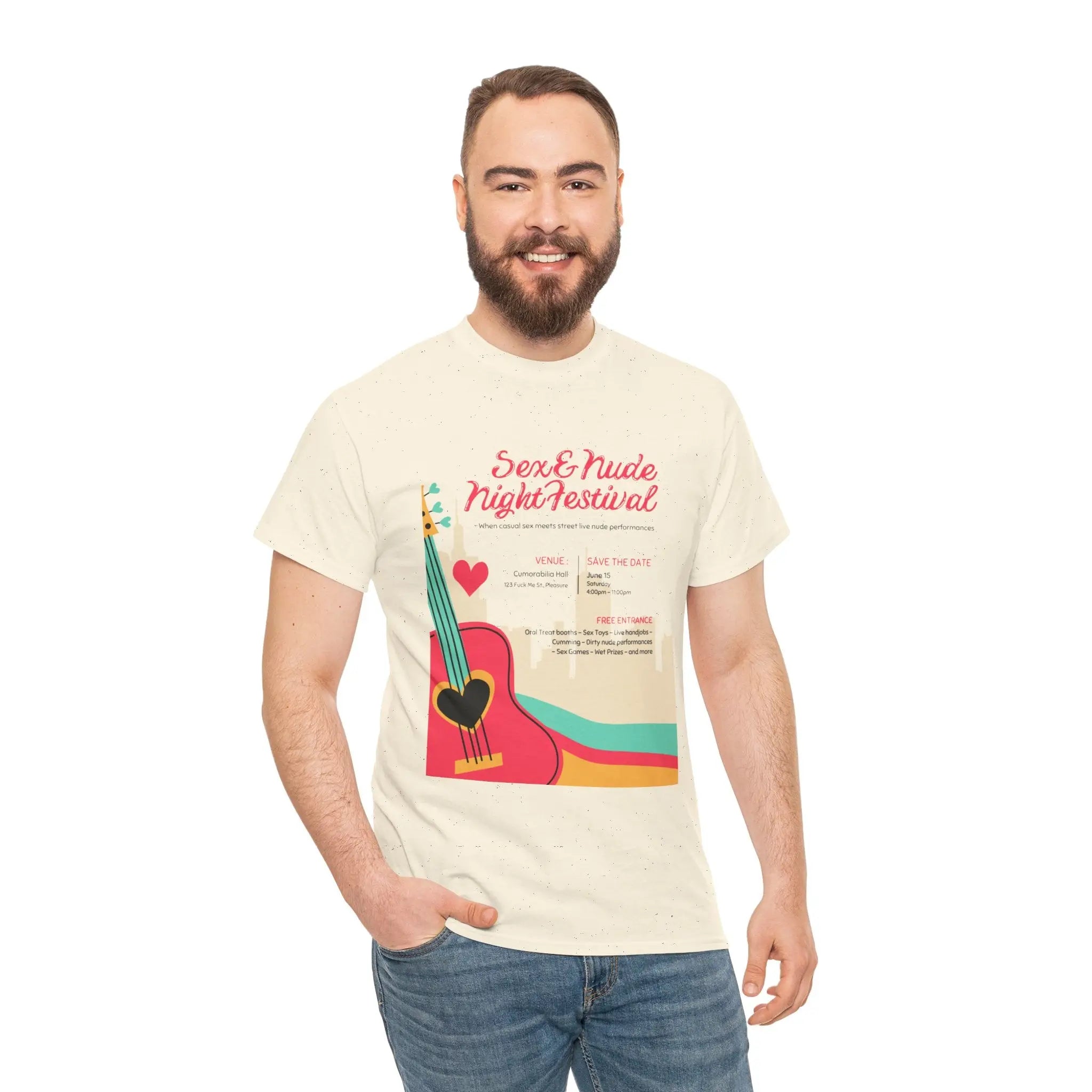 Nude Festival | Mix & Match 100% Cotton Unisex Fun-Flirty Lovers’ Tees