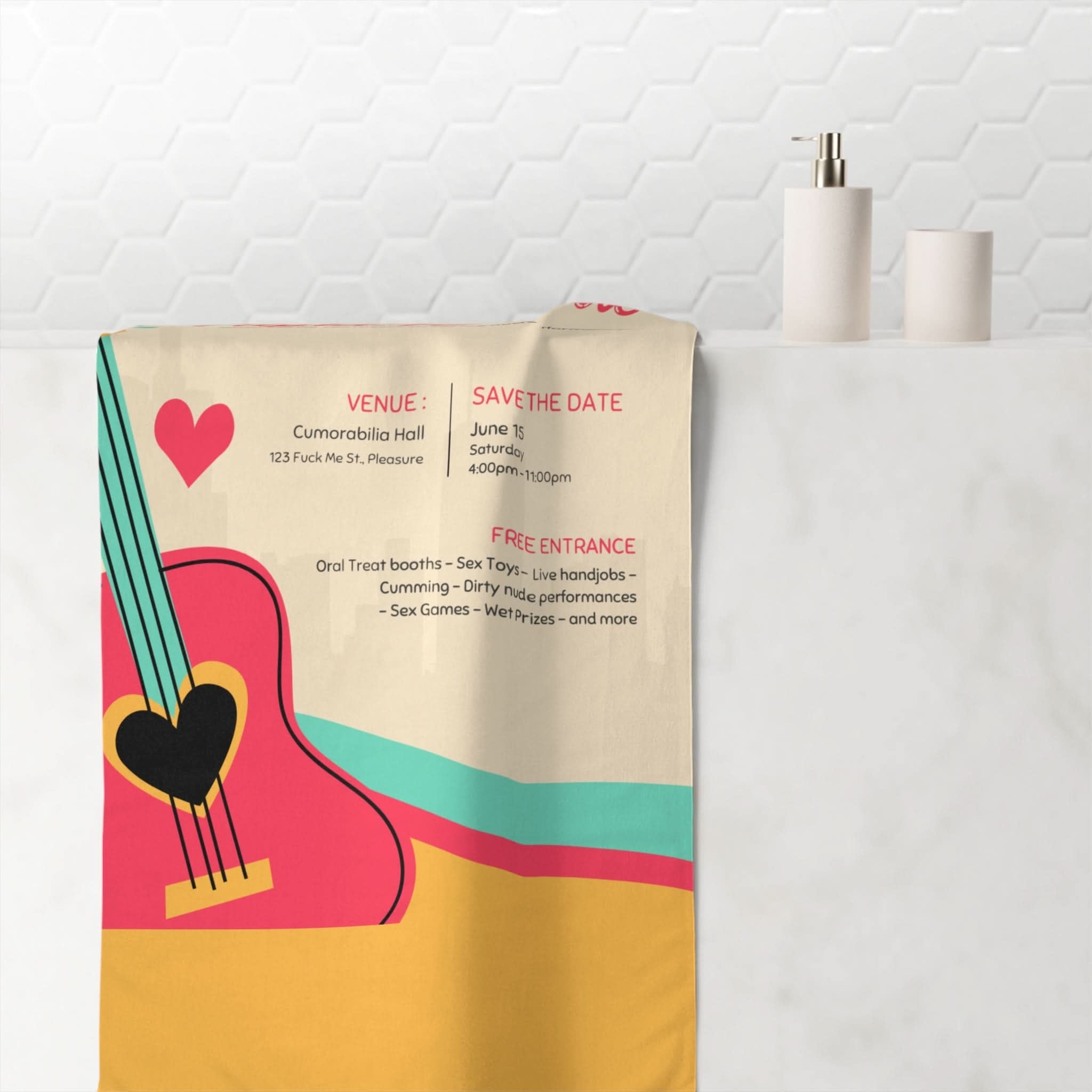 Nude Festival | Mix & Match Naughty XL Fun-Flirty Lovers’ Towels