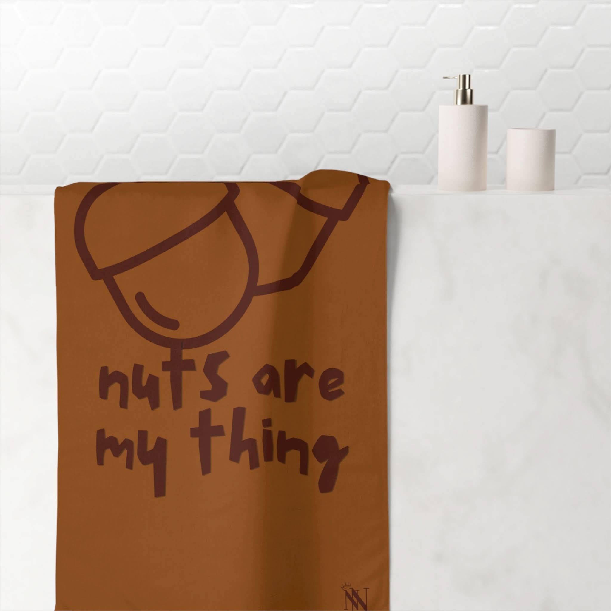 Nuts Are My Thing | Mix & Match Naughty XL Fun-Flirty Lovers’ Towels