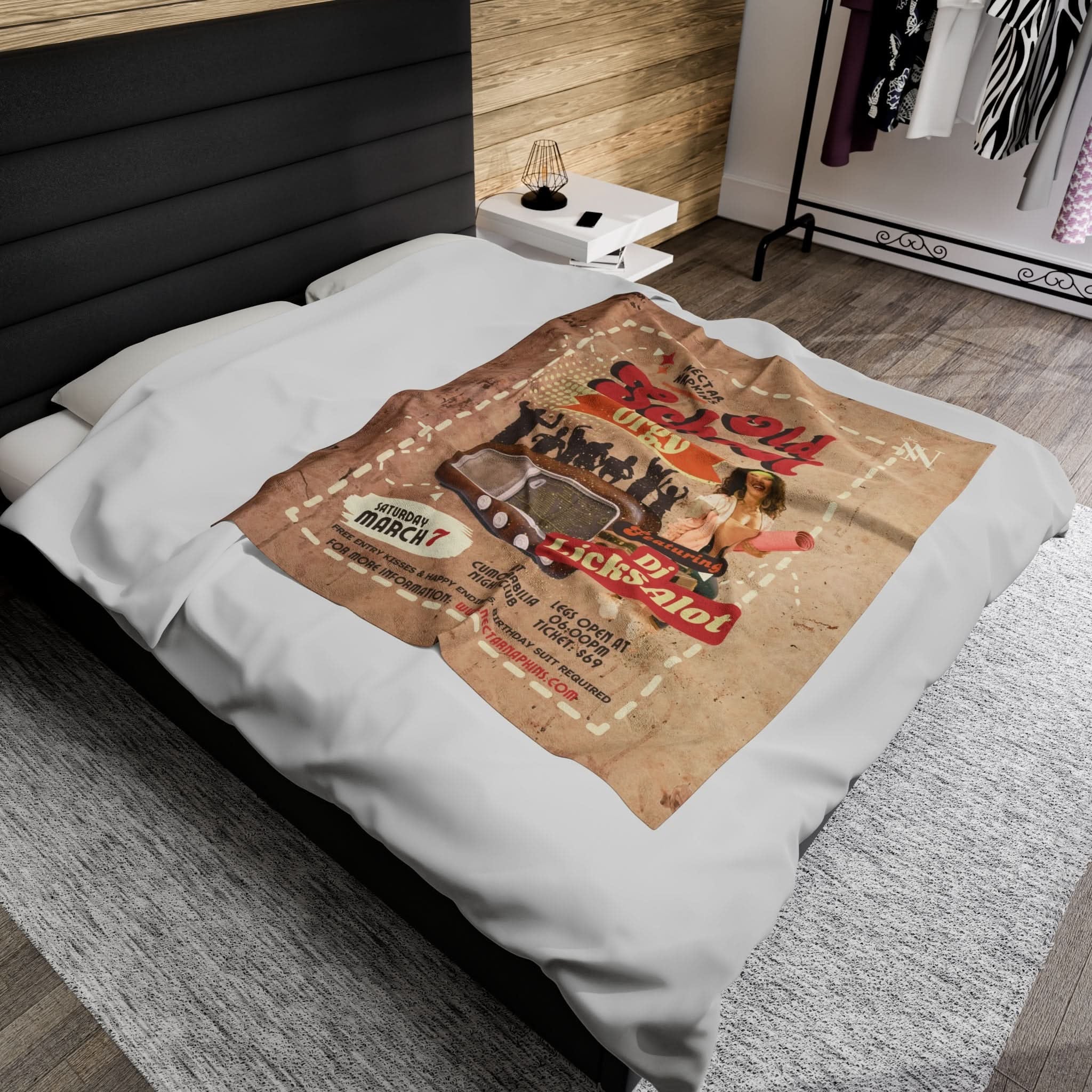Old School Orgy | Mix & Match Fun-Flirty Loversā Blankets