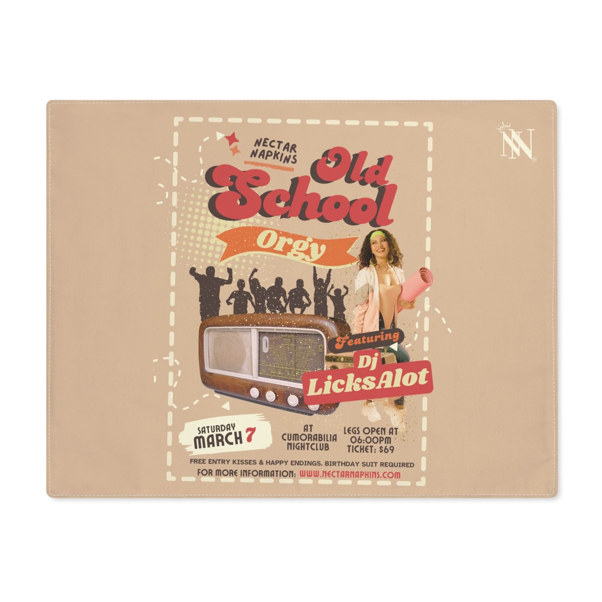 Old School Orgy | Mix & Match Playful Fun-Flirty Lovers’ Toy Mats