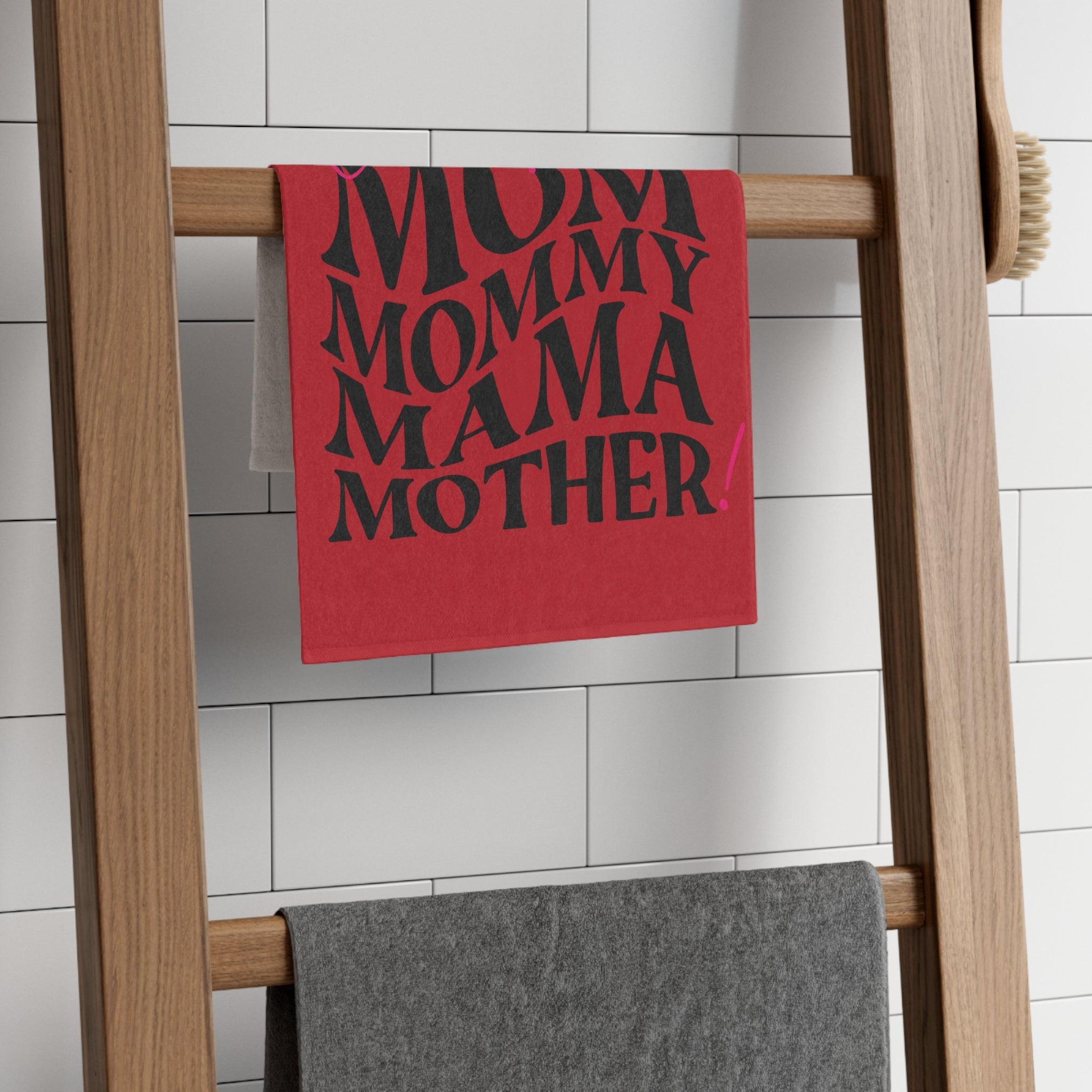 One Hot Mother! Red | Mix & Match Soft Fun-Flirty Lovers’ Towels