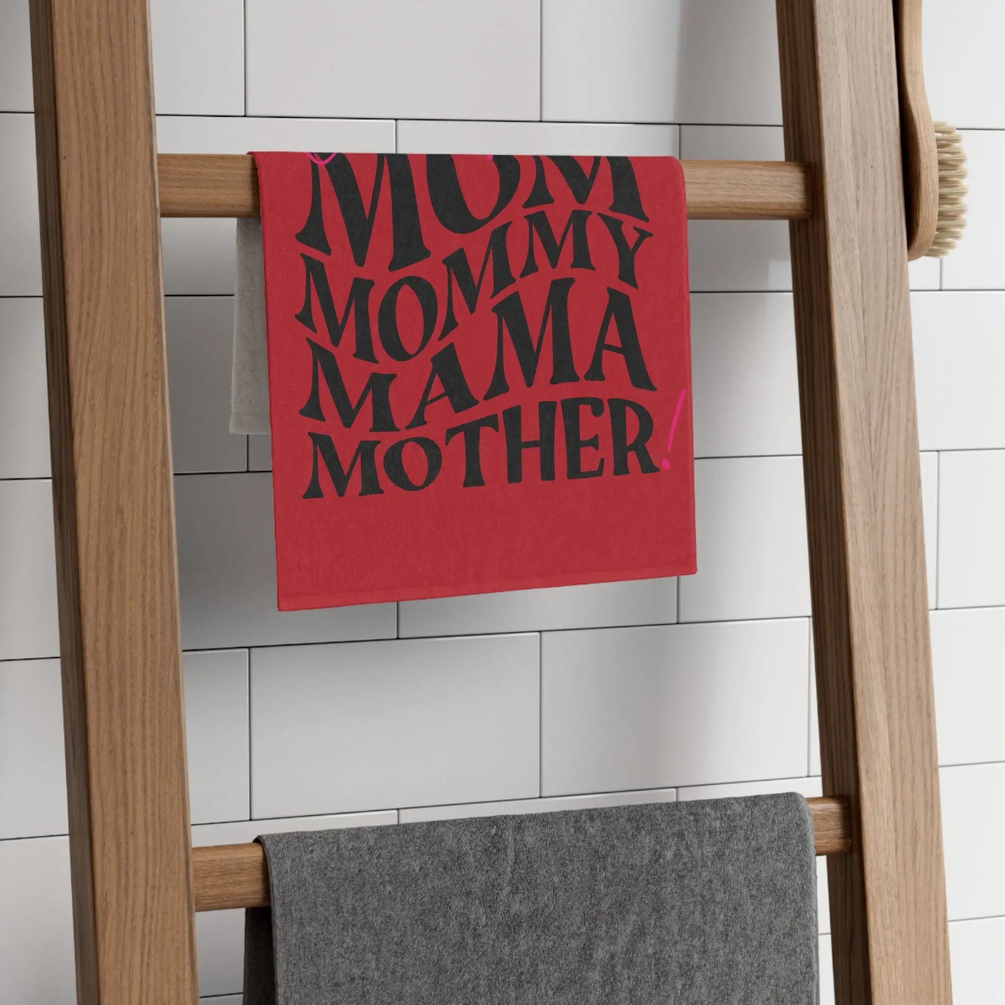 One Hot Mother! Red | Mix & Match Soft Fun-Flirty Lovers’ Towels