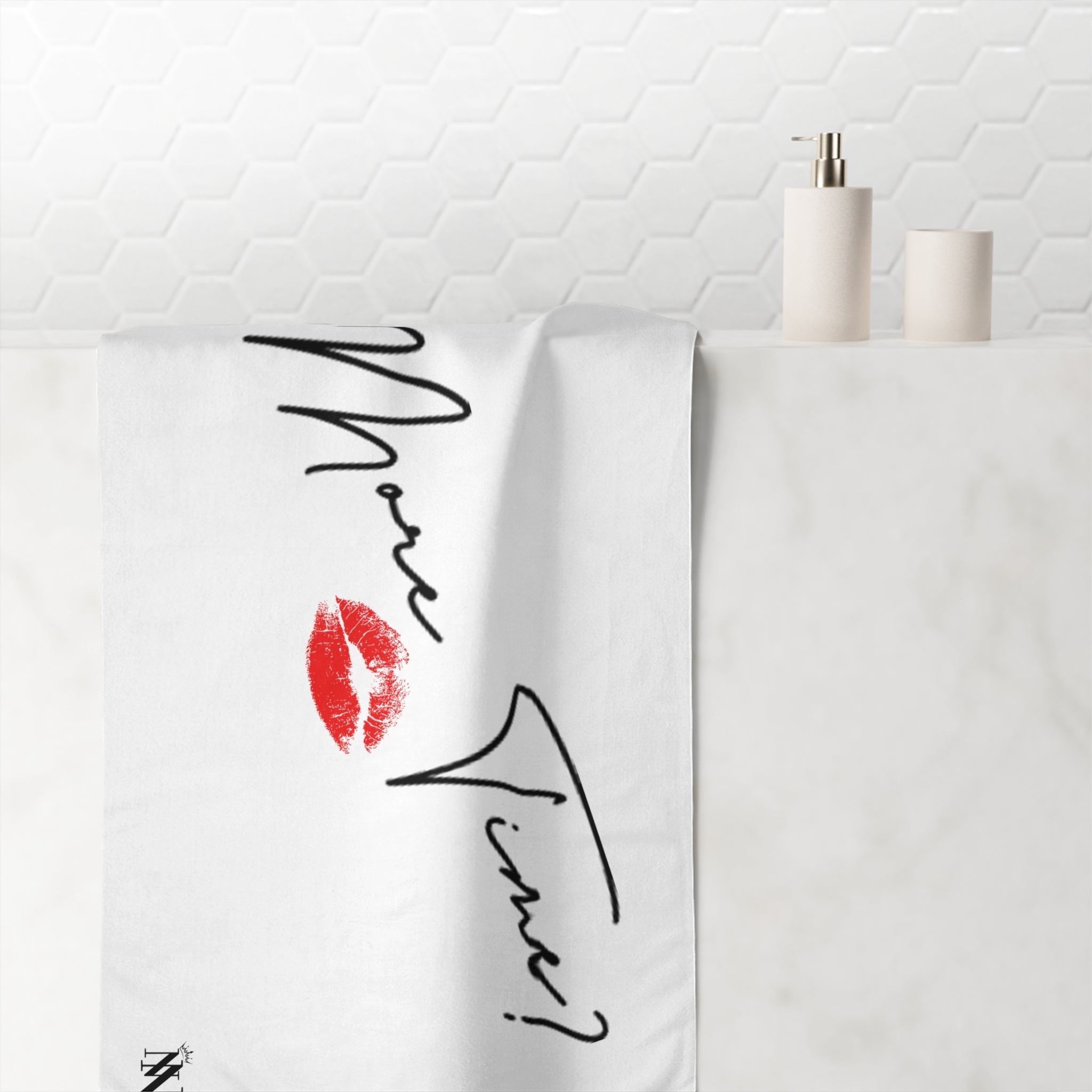 One More Time? Kiss | Mix & Match Naughty XL Fun-Flirty Lovers’ Towels